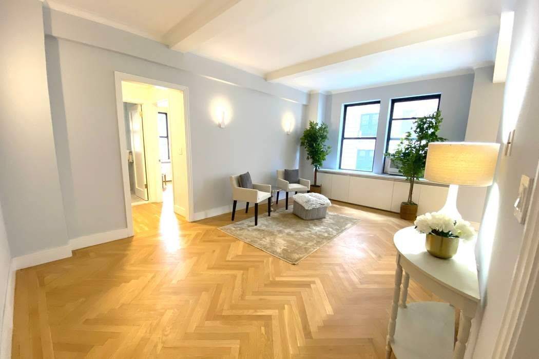 Feel right at home in this sunny, fully renovated and spacious corner pre war one bedroom, one bath.