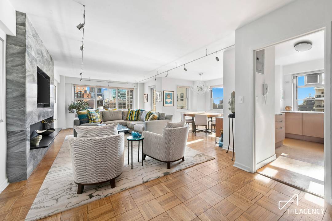 Welcome home to this move in ready two bedroom, two bathroom generously scaled home with exceptional storage and private outdoor space in one of Greenwich Village's premier full service buildings.