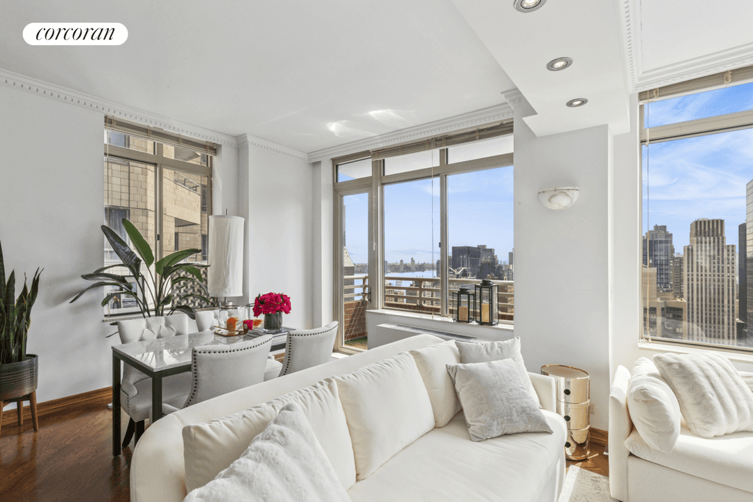 Penthouse Elegance with Iconic Skyline Vistas 236 East 47th Street, PH1A An extraordinary opportunity to own a true penthouse in the heart of Midtown East.