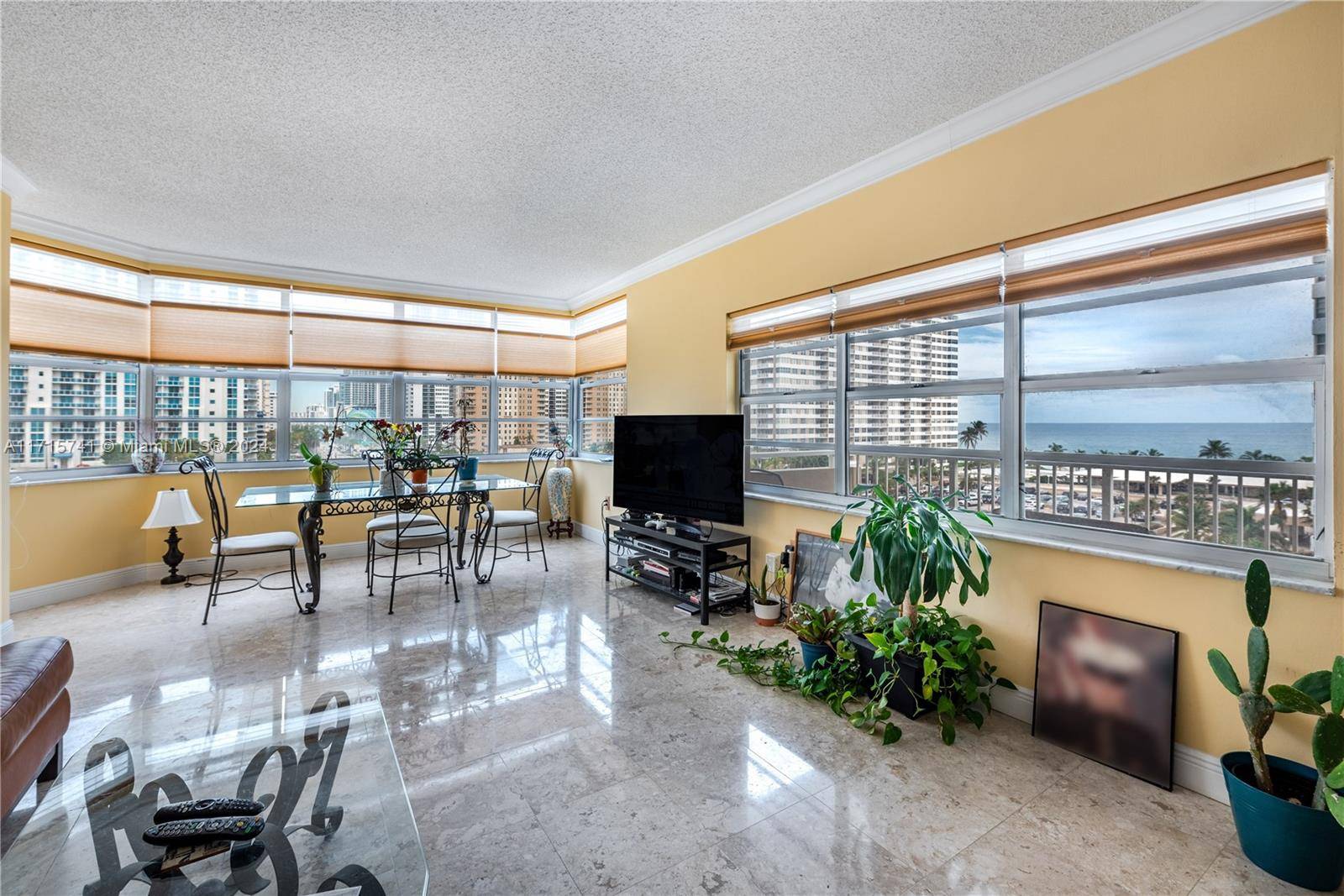 Largest corner 2 bedroom 2 bath with views of the ocean and city.