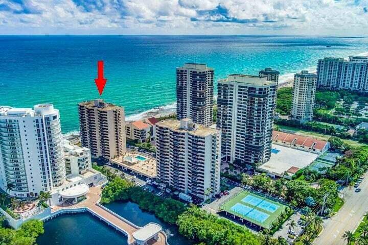 This tastefully renovated corner condo at Cote d'Azur offers ocean views from every room and sits in the building closest to the shoreline.