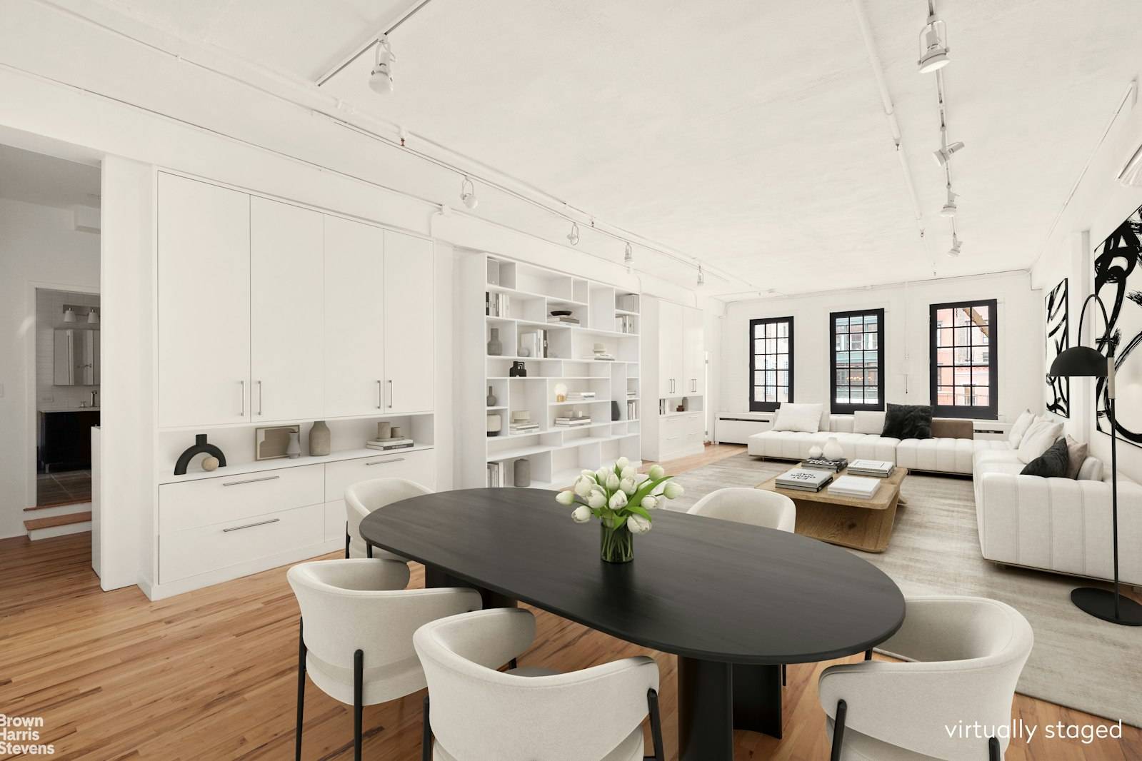 This grand and authentic 3, 300SF artist loft is located right in the heart of Soho's historic Cast iron District and features a sprawling 3 bedroom layout and bright south ...