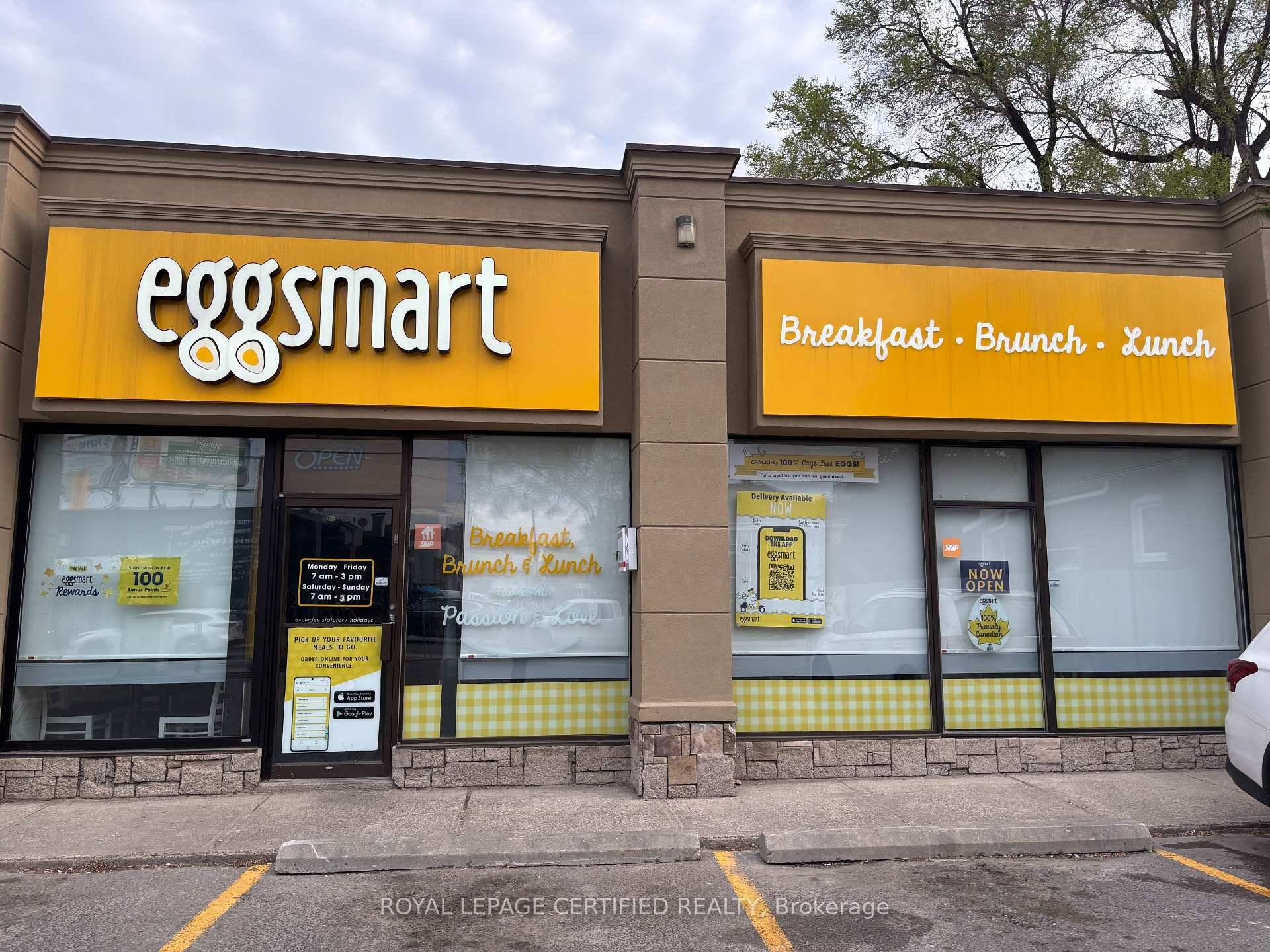 Famous All day Breakfast Franchise Located on a Highly Visible Busy corner of O'Connor amp ; Donlands.