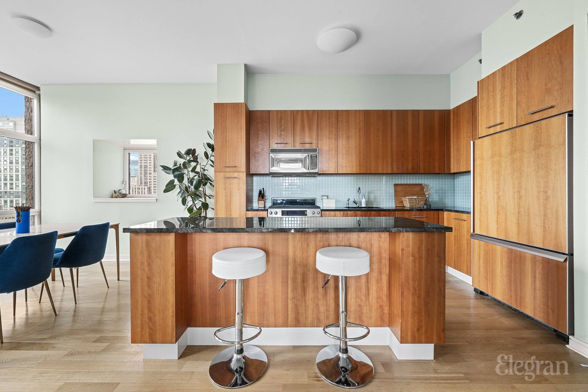 Perched high on the 28th floor of the coveted Sky House, this breathtaking two bedroom, two bathroom showcase home offers an extraordinary living experience.
