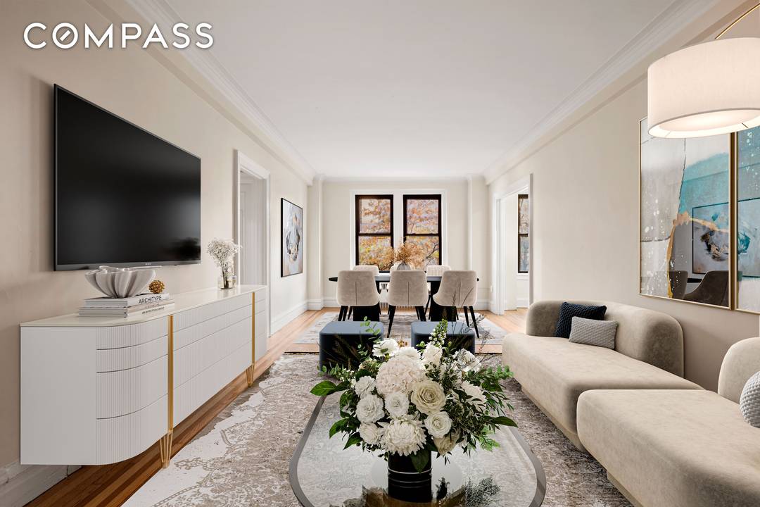 A VALUE PROPOSITION ! 3B presents a prewar and classic 1 bedroom layout with more than 800 Sq.