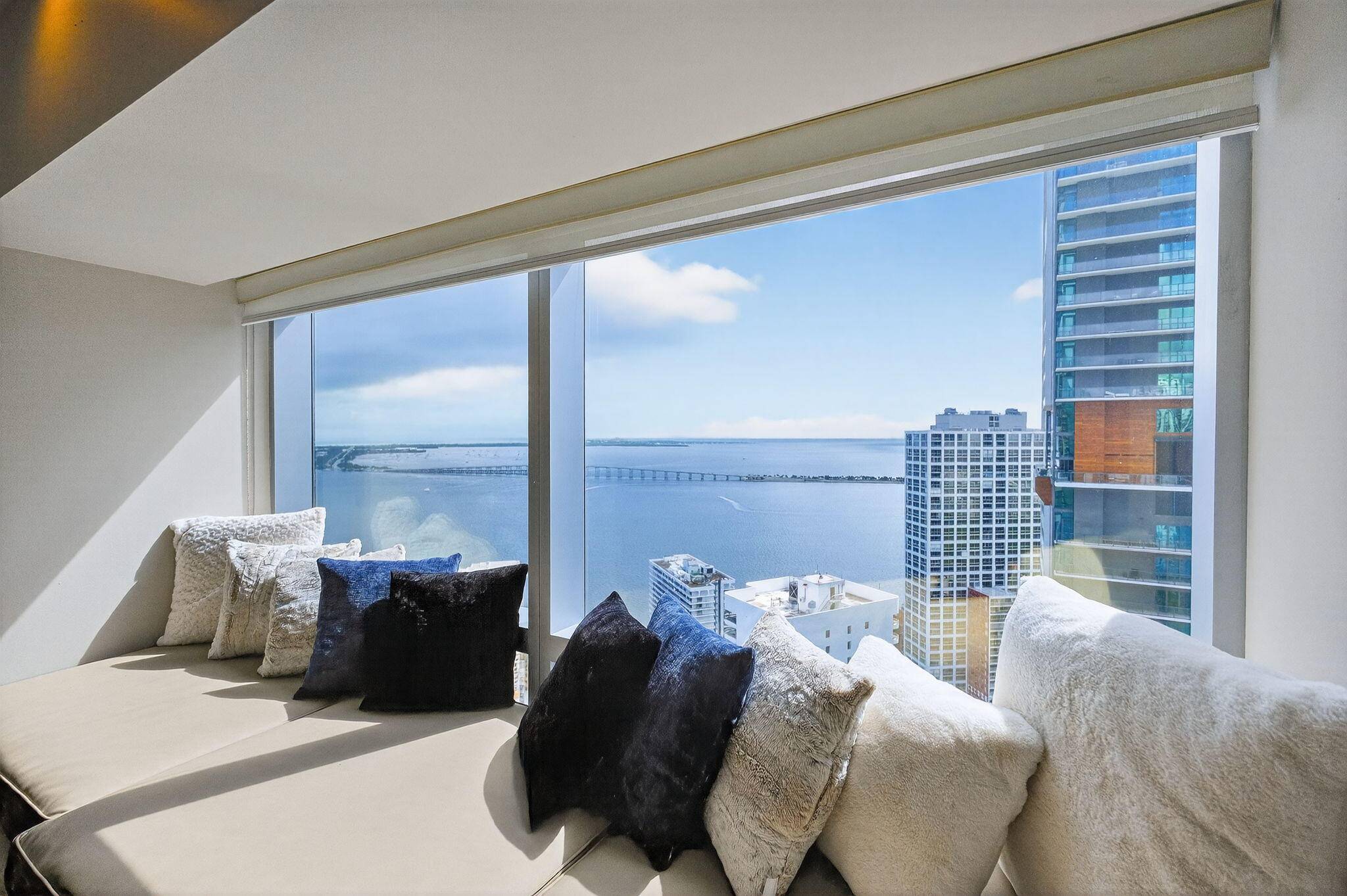 Perched on the 34th floor of the iconic Four Seasons Hotel in Downtown Brickell, this private sky retreat redefines luxury living.