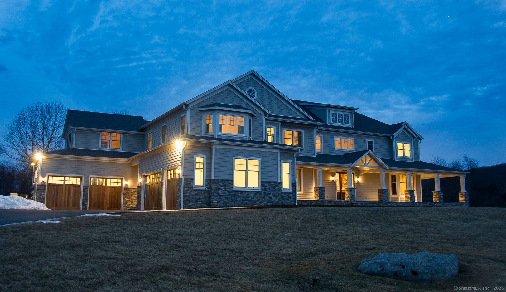 This pristine, like new estate home sits majestically on 10 acres on the historic Atchison Farm homestead in rural Sherman CT.