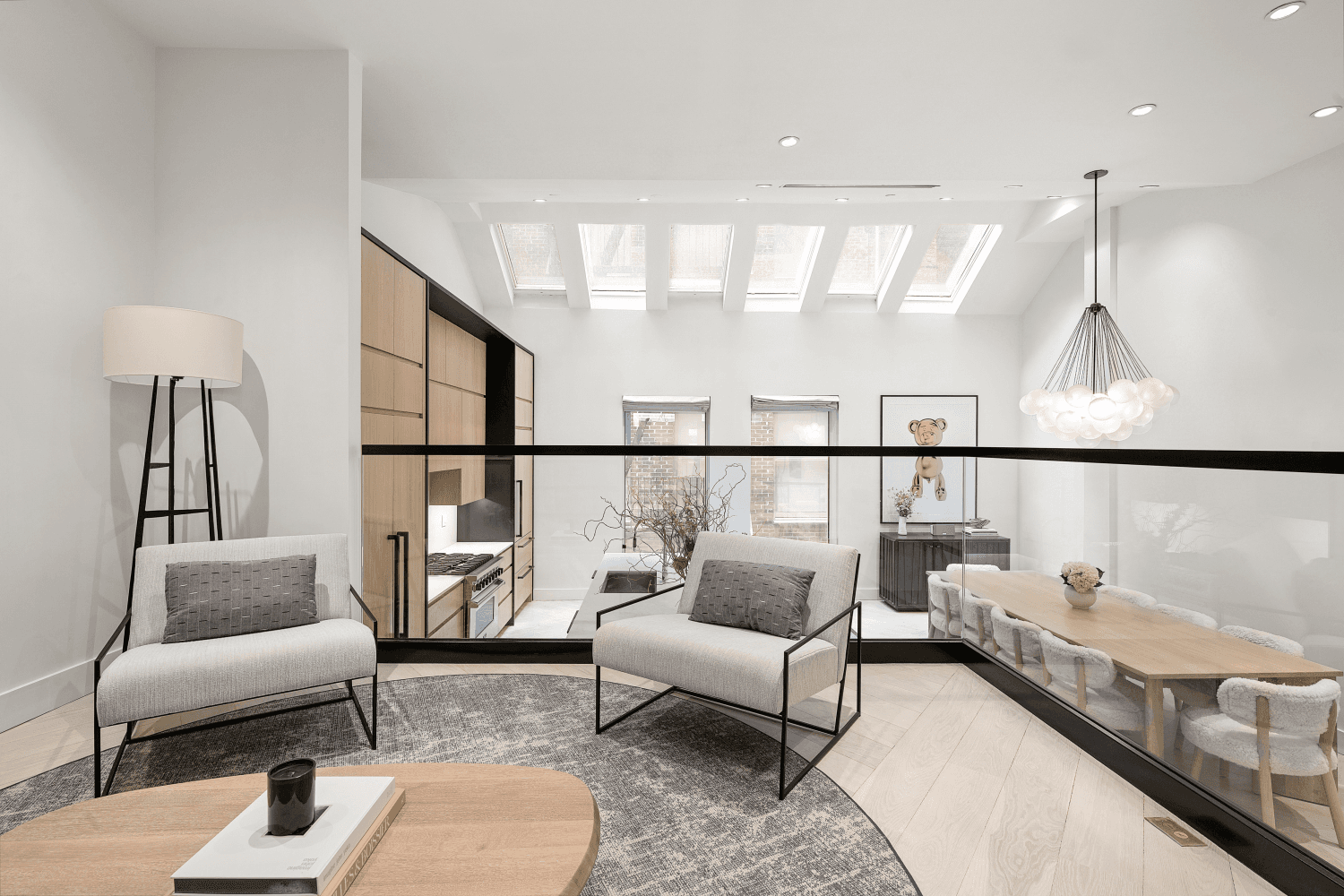 Architectural Tribeca Duplex Loft with Dramatic Scale and Bespoke Finishes Welcome to Residence 1 at 53 Warren Street a sprawling duplex loft in the heart of Tribeca that offers townhouse ...