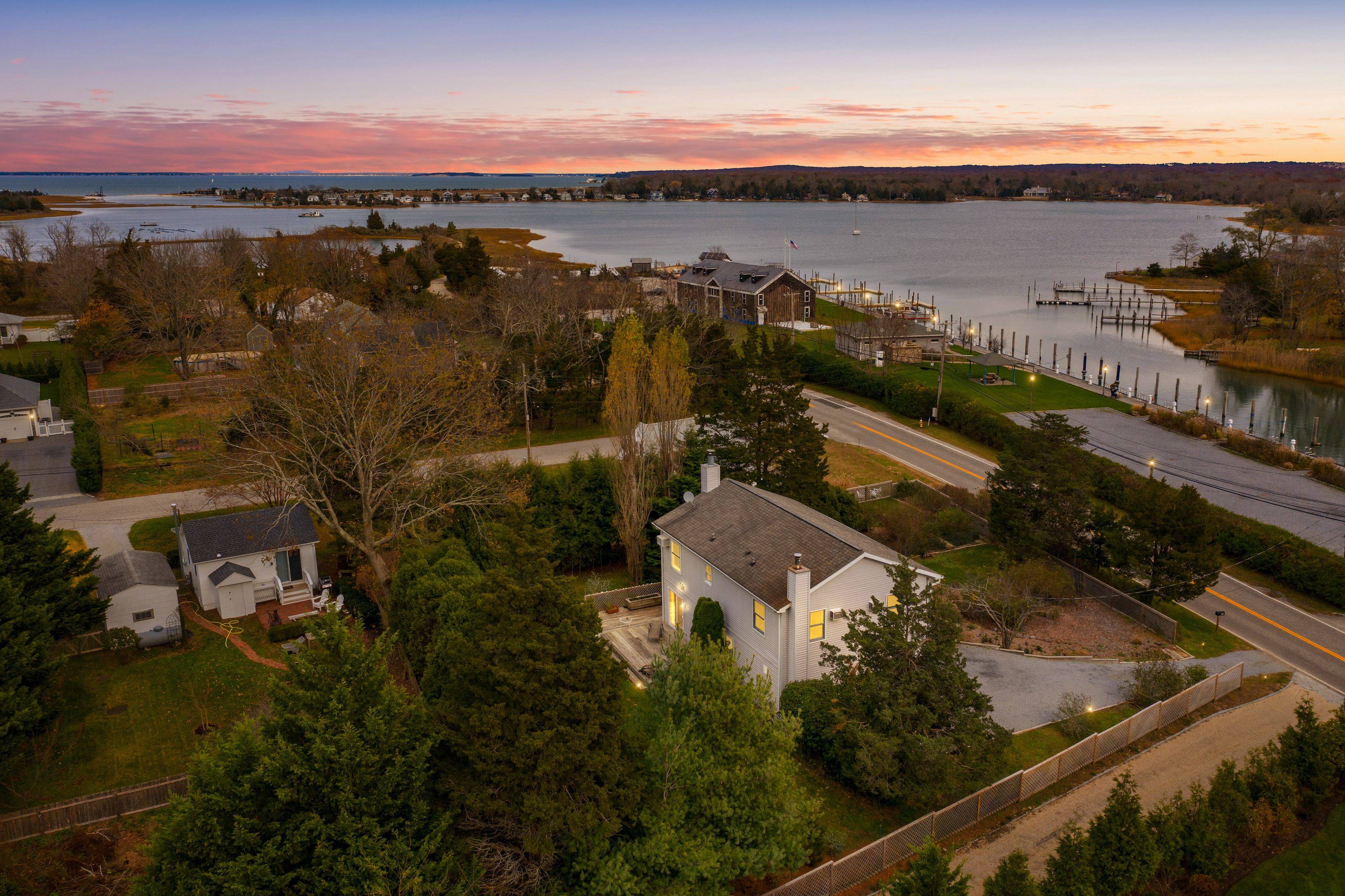 Hamptons Oasis Overlooking Harbor Offered for the First Time