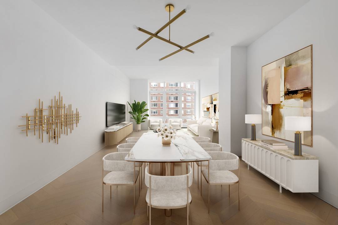 This triple mint 2, 437 square foot, three bedroom, three and a half bath residence offers elegant scale, natural light, and refined finishes throughout.