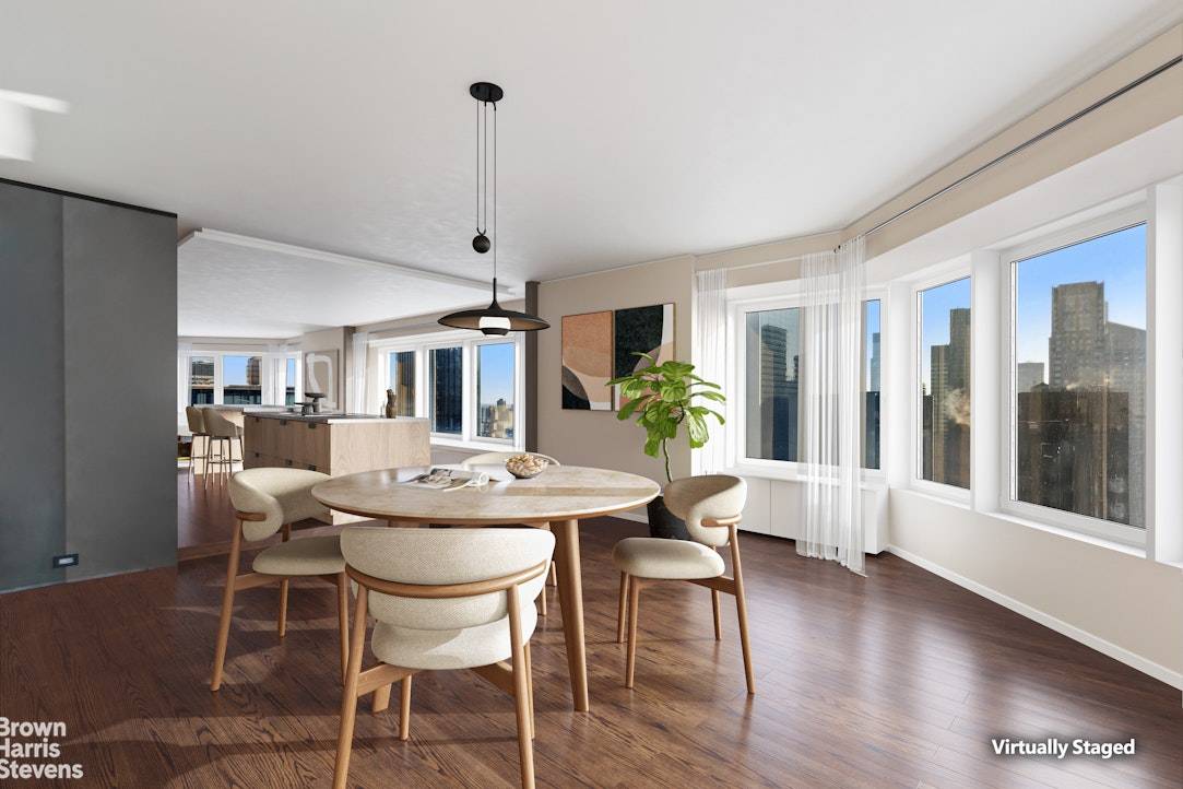 Luxurious and Meticulously Renovated 3 Bedroom Residence Enter into a home that exemplifies modern luxury and sophisticated design at City Spire Condominium at 150 West 56th Street.