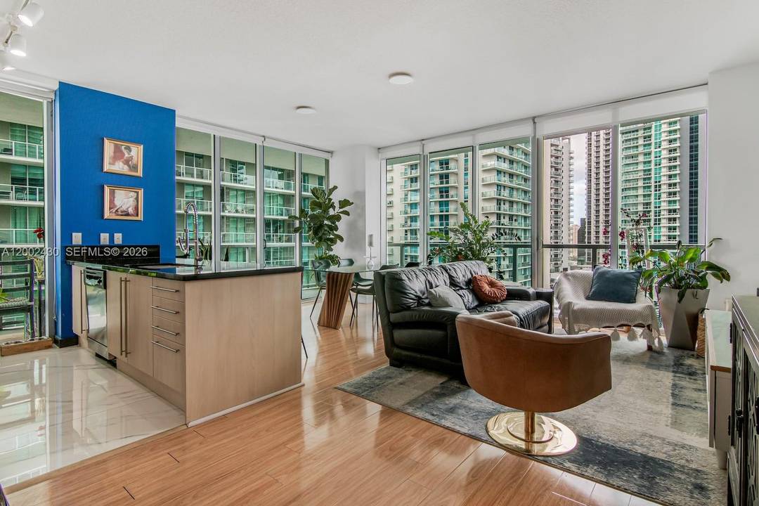 Beautifully positioned corner unit in the heart of Brickell, offering an abundance of natural light and an expansive private balcony that invites seamless indoor outdoor living.