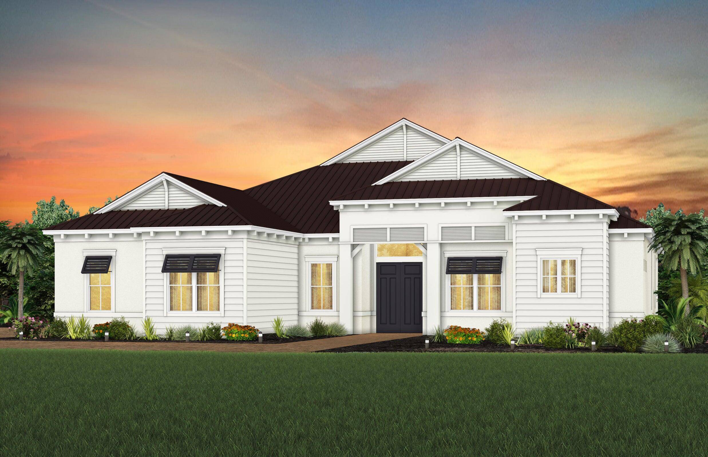 Welcome to this exceptional new contemporary residence, a true lakeside sanctuary nestled within a prestigious gated community.