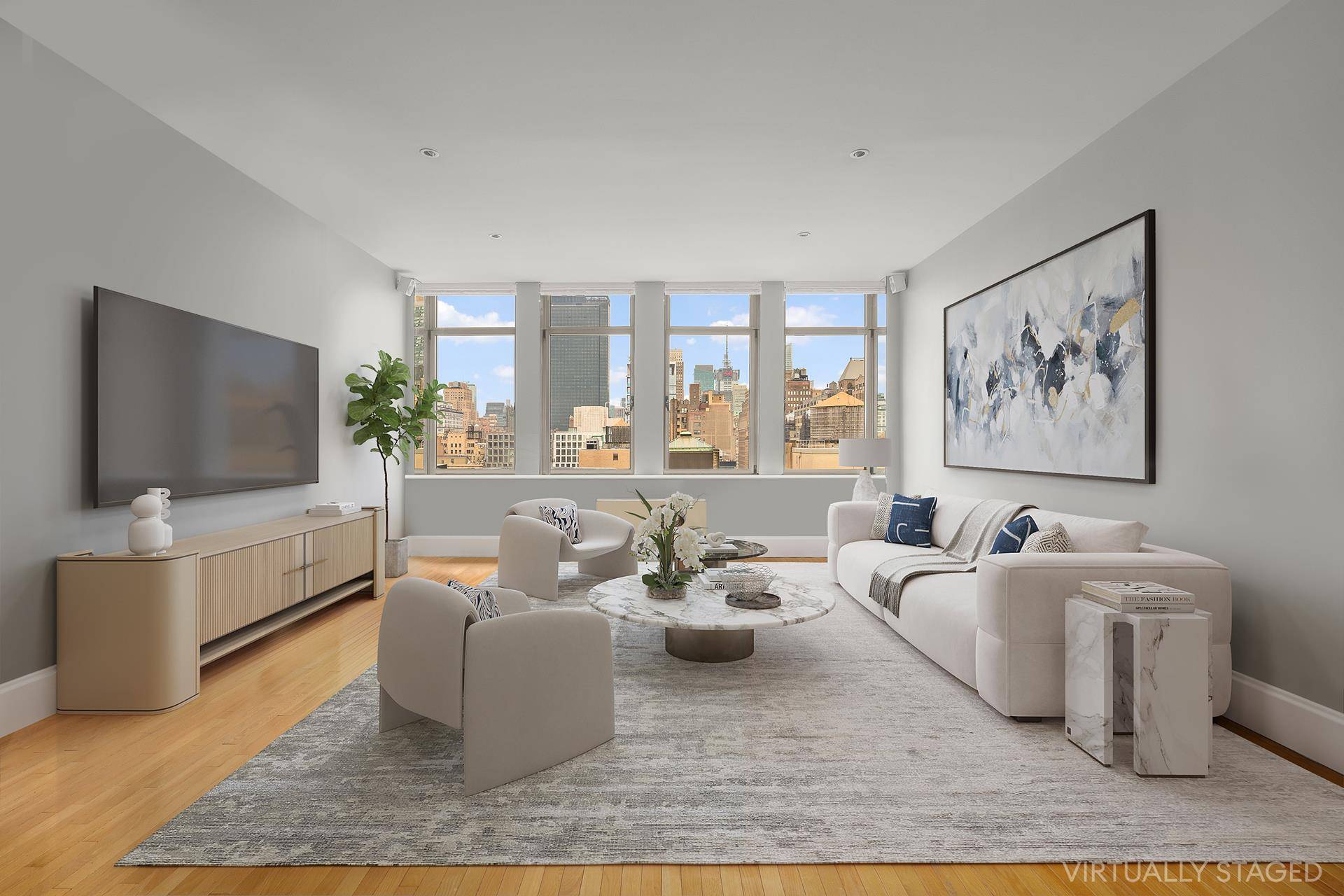 Now available at the coveted Chelsea Mercantile, one of Manhattan's most prestigious Pre War Condominiums, Apartment 17G is a graciously proportioned loft like home with soaring 11 foot ceilings, approx.