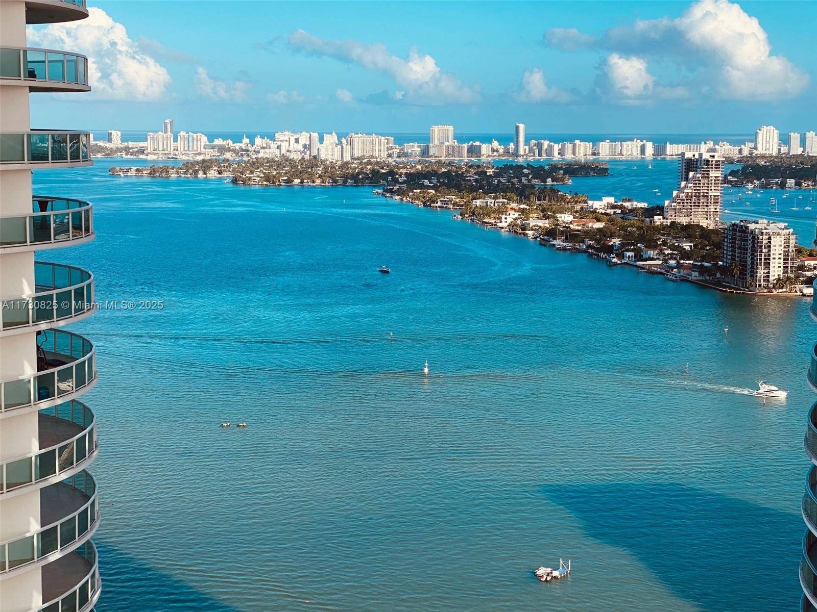 Must see unit. Views of the Venetian Causeway, Miami Beach amp ; the Bay from your living area or oversized balcony on the 36th floor of the 1800 Club.