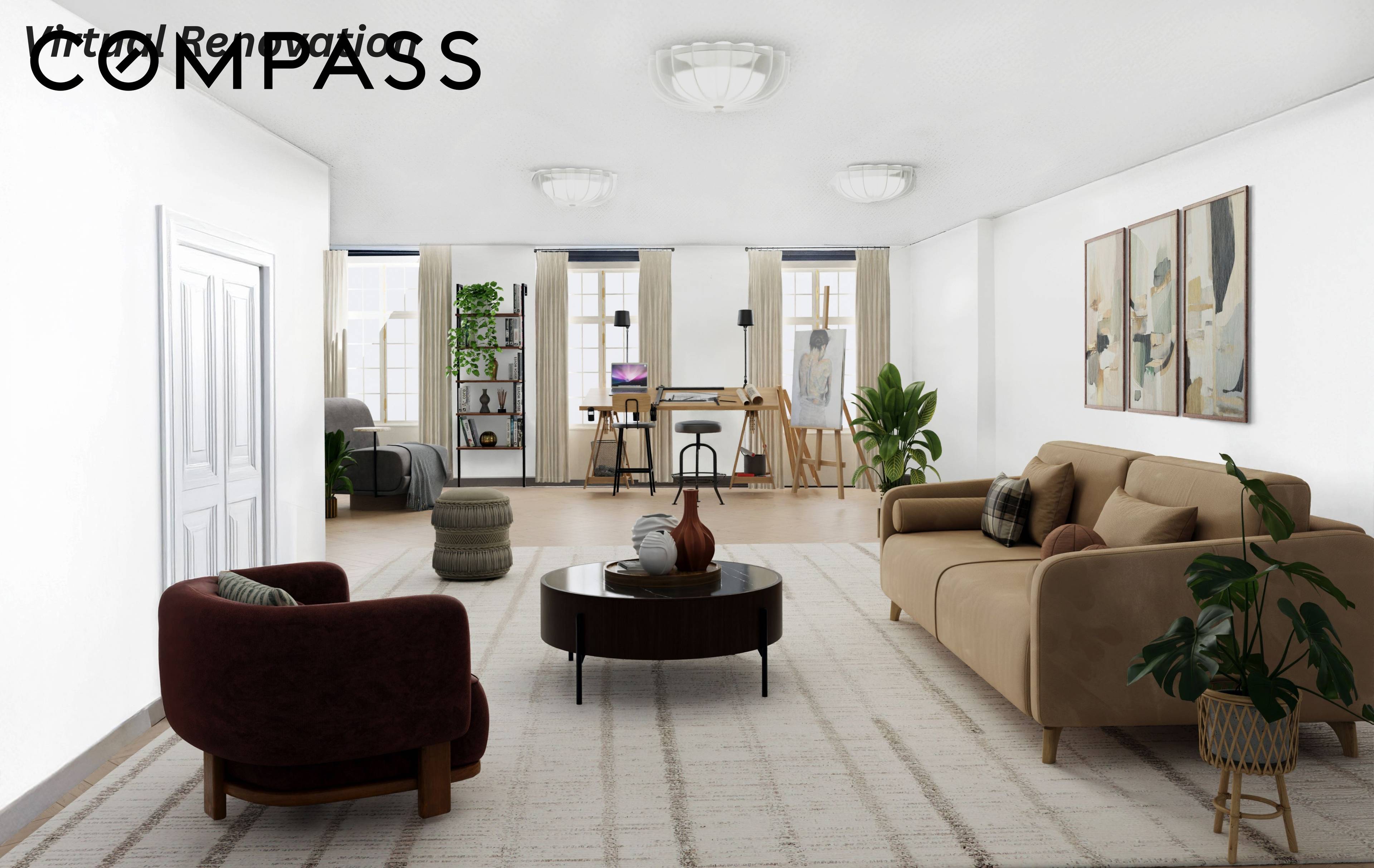 Step out of your private keyed elevator into a full floor Flatiron loft offering a rare opportunity to create a custom live work residence from a true blank canvas.