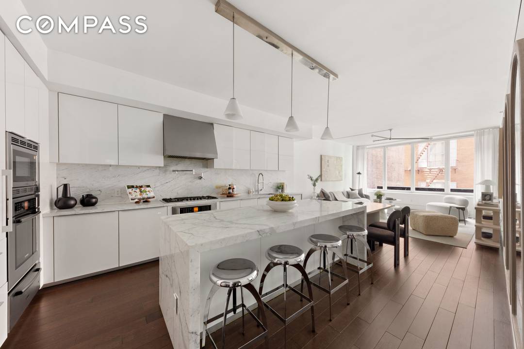 Modern Elegance Meets Tribeca Charm Tucked away on a quiet cobblestone block, this pristine 3 bedroom, 3.