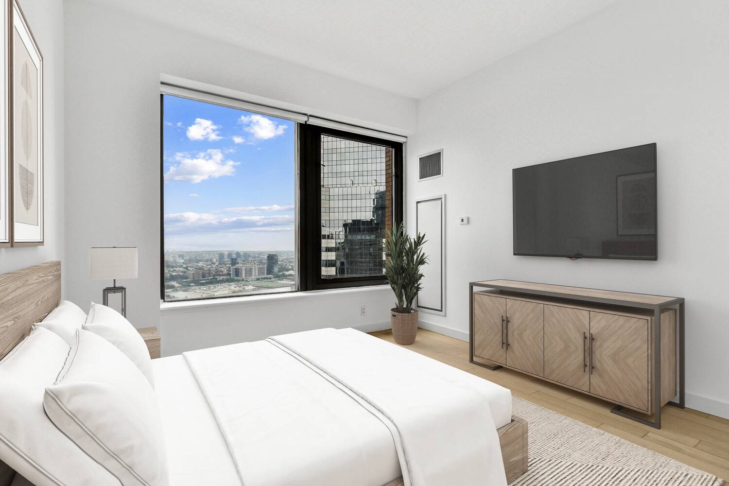 Platinum Properties is proud to present Residence 37A at 75 Wall Street a sophisticated one bedroom plus home office, two bathroom home with sweeping river views and an expansive layout.