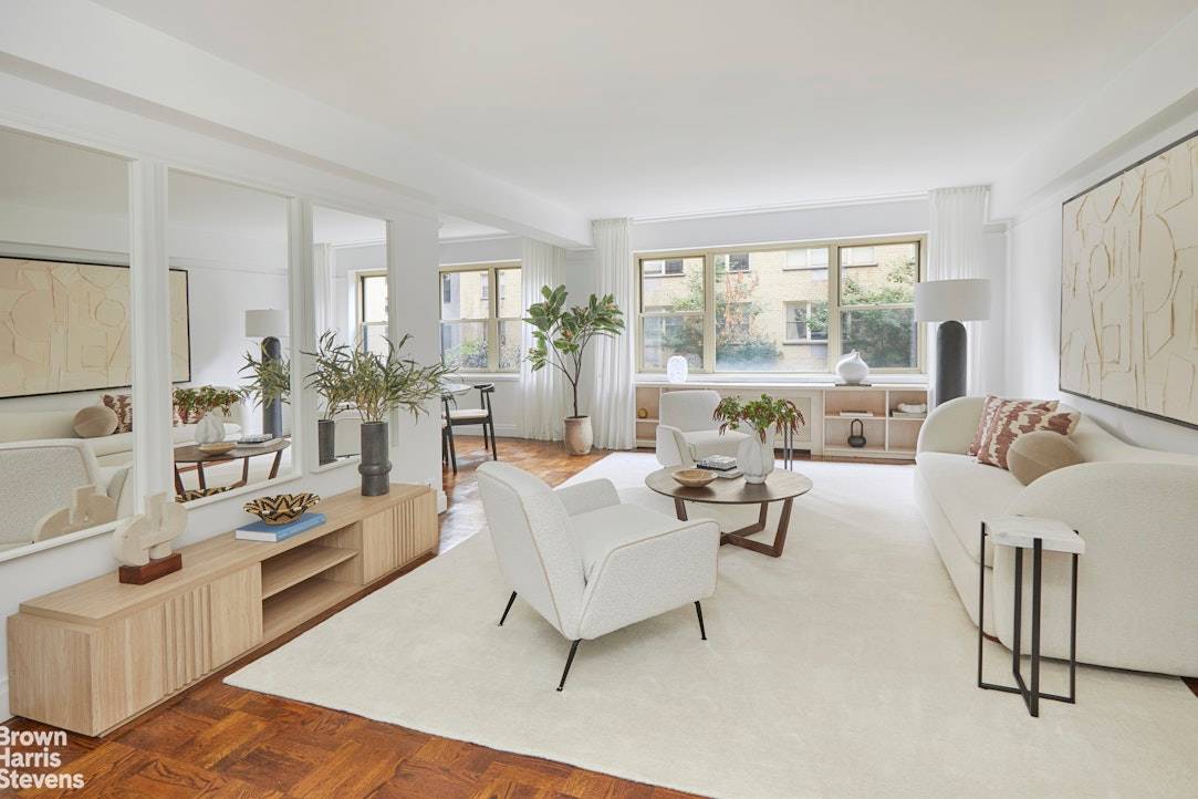Tucked away on a peaceful cul de sac, Apartment 3EC offers the rare combination of generous space, graceful proportions, and southern light in one of the neighborhood's most admired cooperatives.