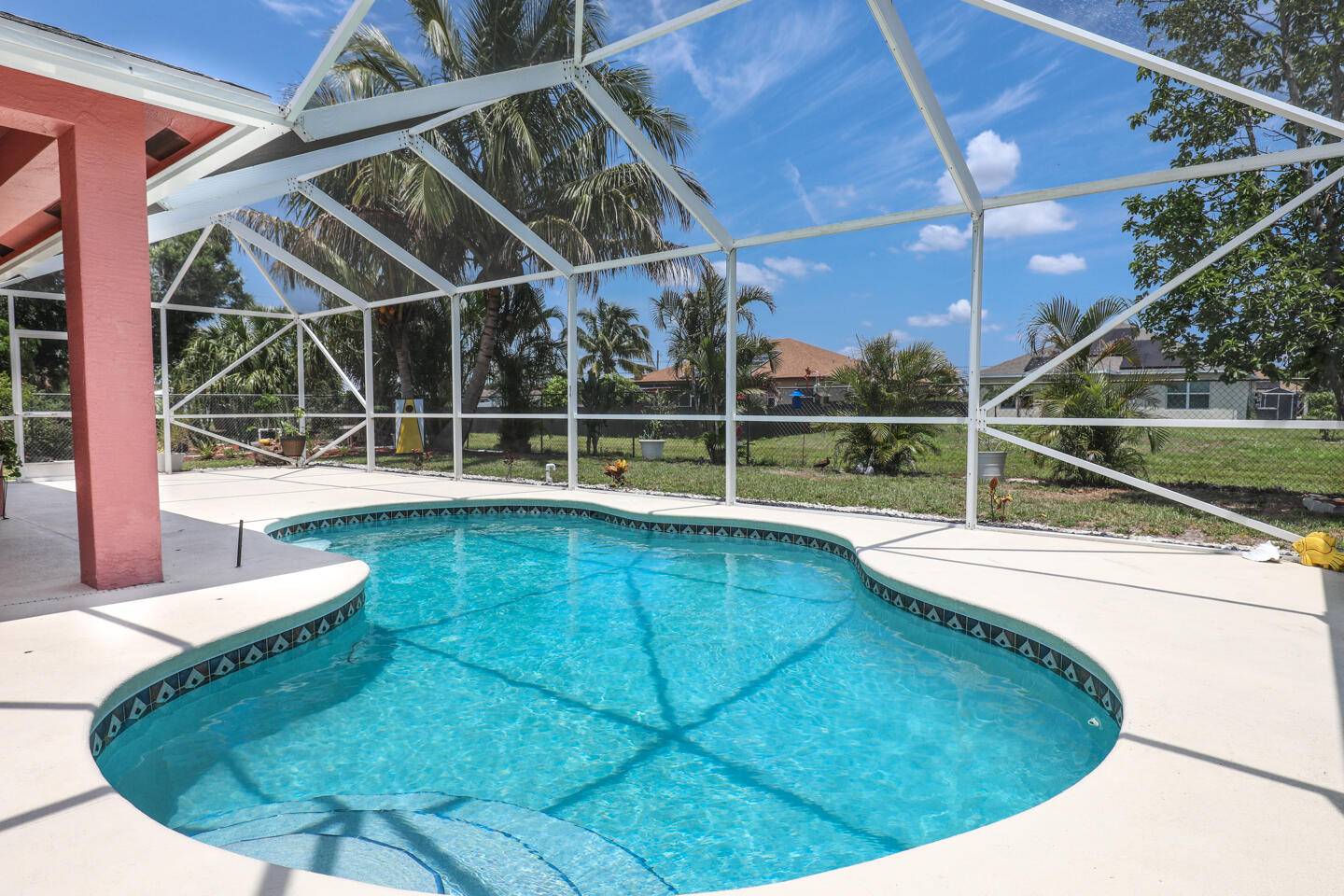 2023 Roof ! Lovely, well maintained, CBS 3 bedroom with den office pool home with NO HOA !