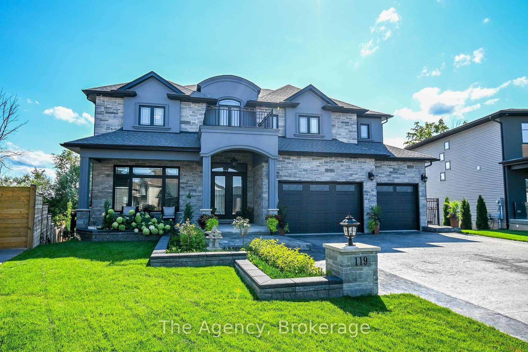 Nestled on a ravine pie shaped lot with no rear neighbors, this custom built estate home inWelland offers over 5, 000 SF of luxurious living space.