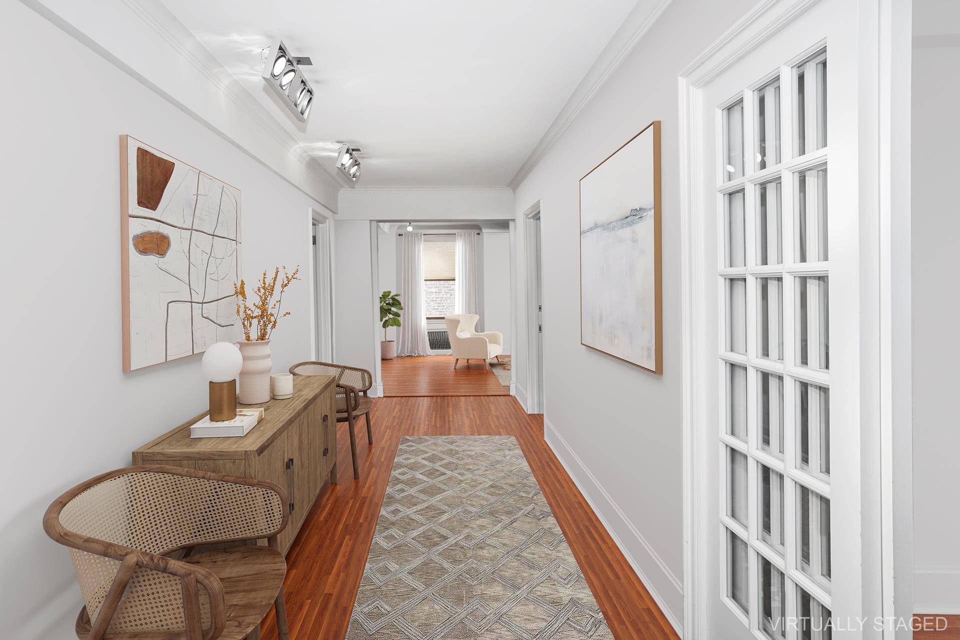 Move right into this rarely available, exquisitely maintained classic seven residence, located just half a block from Central Park.