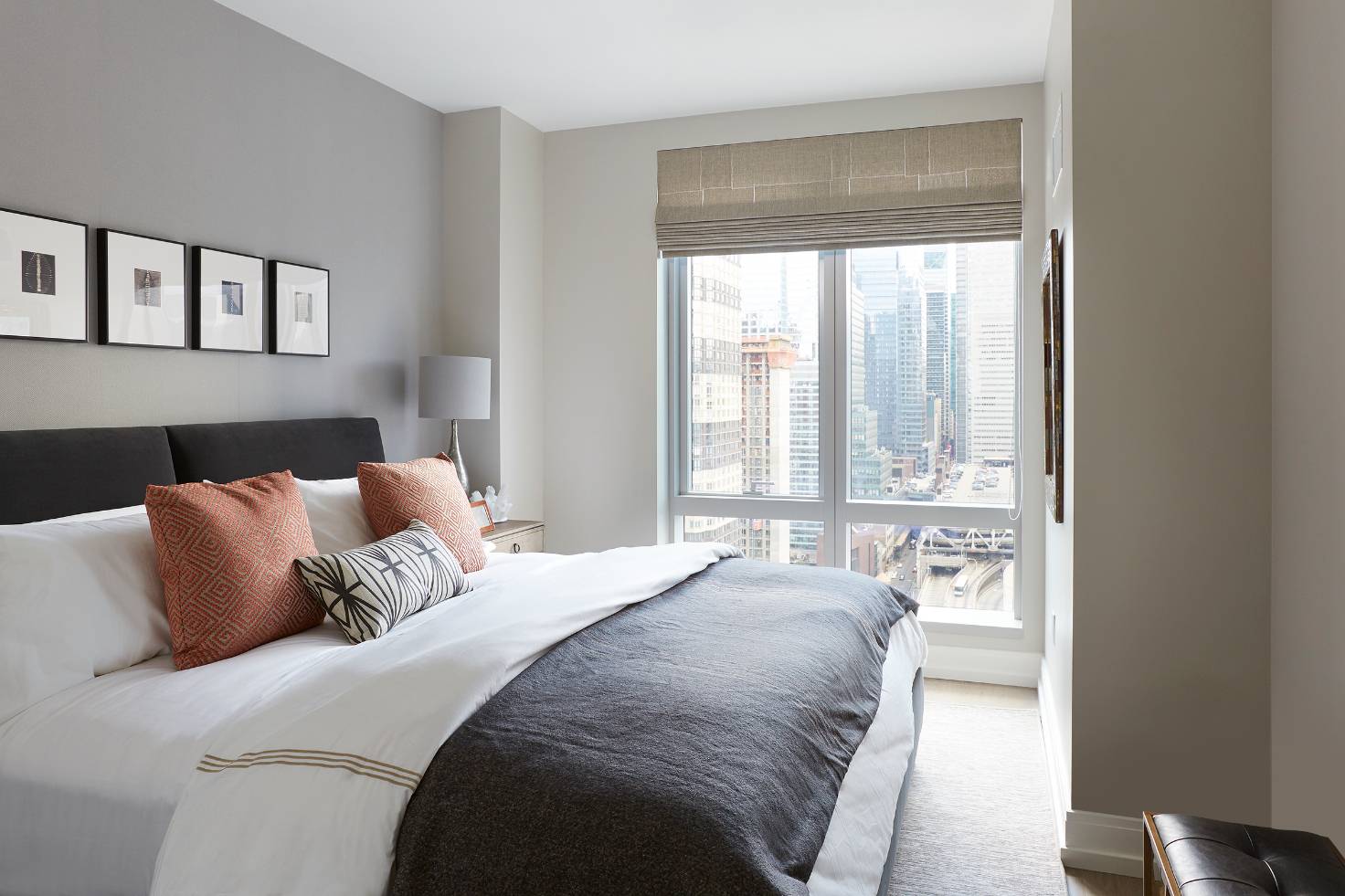 With sweeping views of the city from sunrise to sunset 555TEN towers over the new West Side.