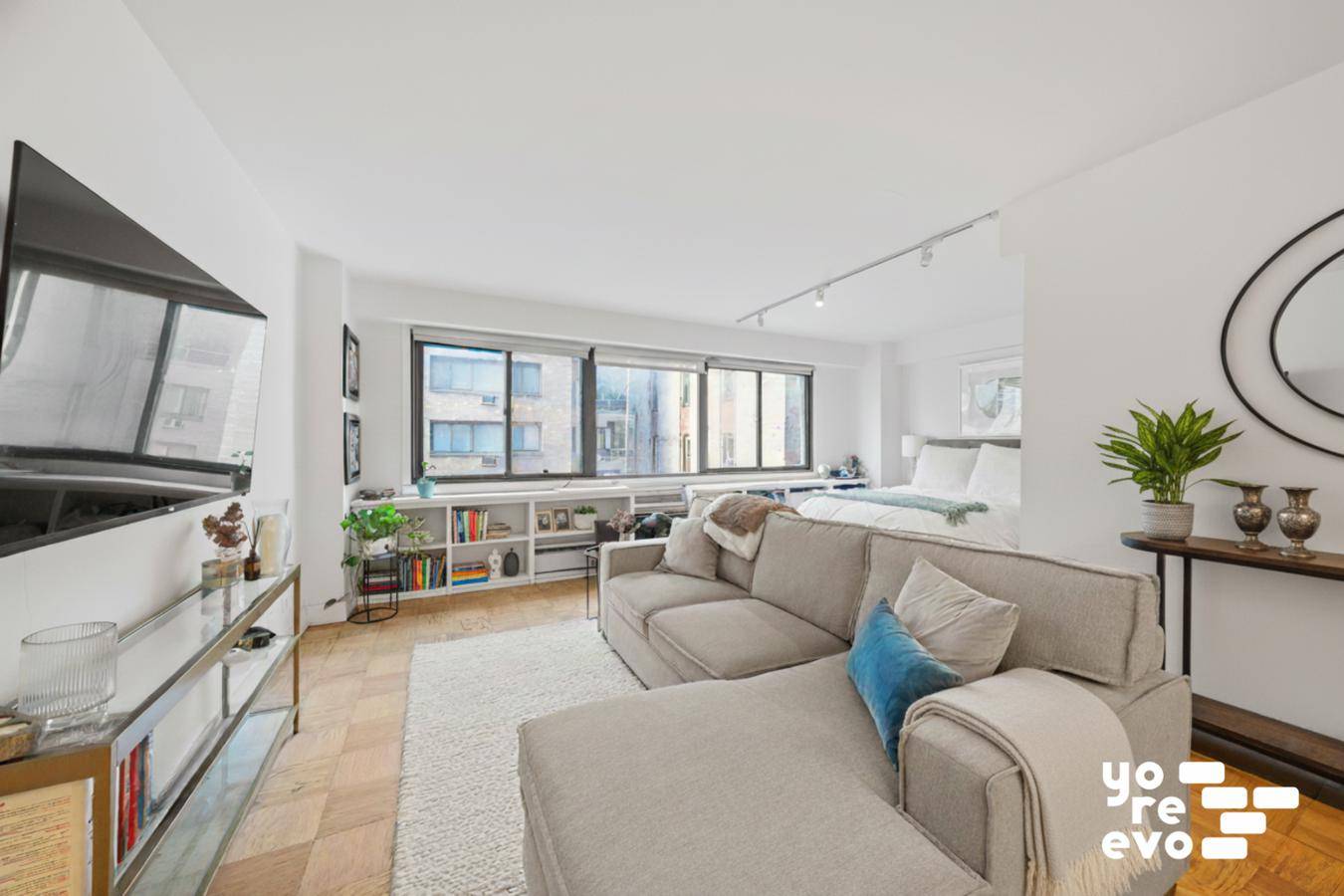 Welcome to this beautifully renovated alcove studio at 16 West 16th Street, The Chelsea Lane !