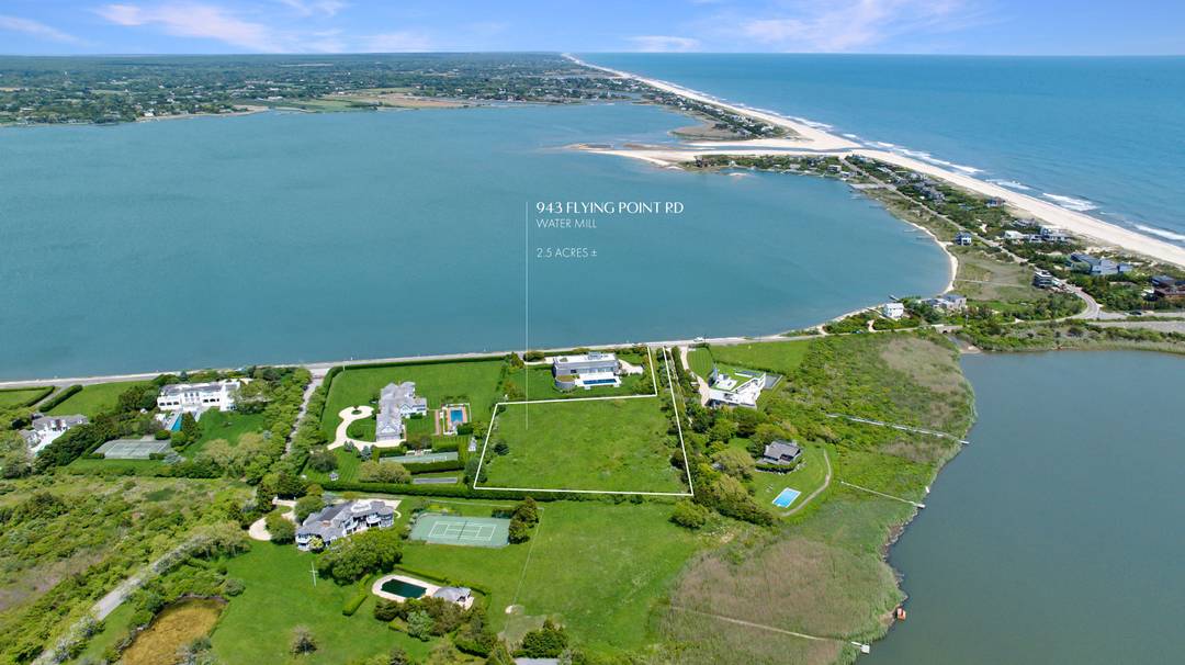 2.5 Acres of Panoramic Water Views in Water Mill South