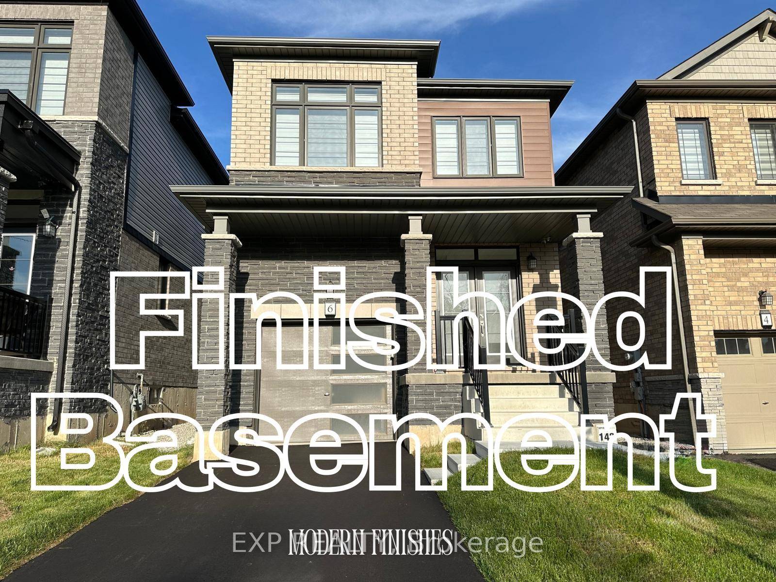 This modern detached residence offers 2, 400 sqft of finished living area.