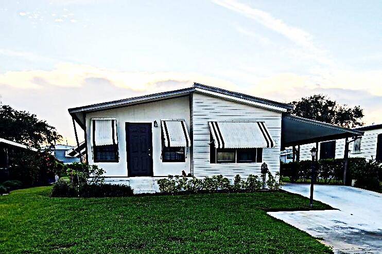 Desirable 55 community where you own the land, and pets are welcomed.