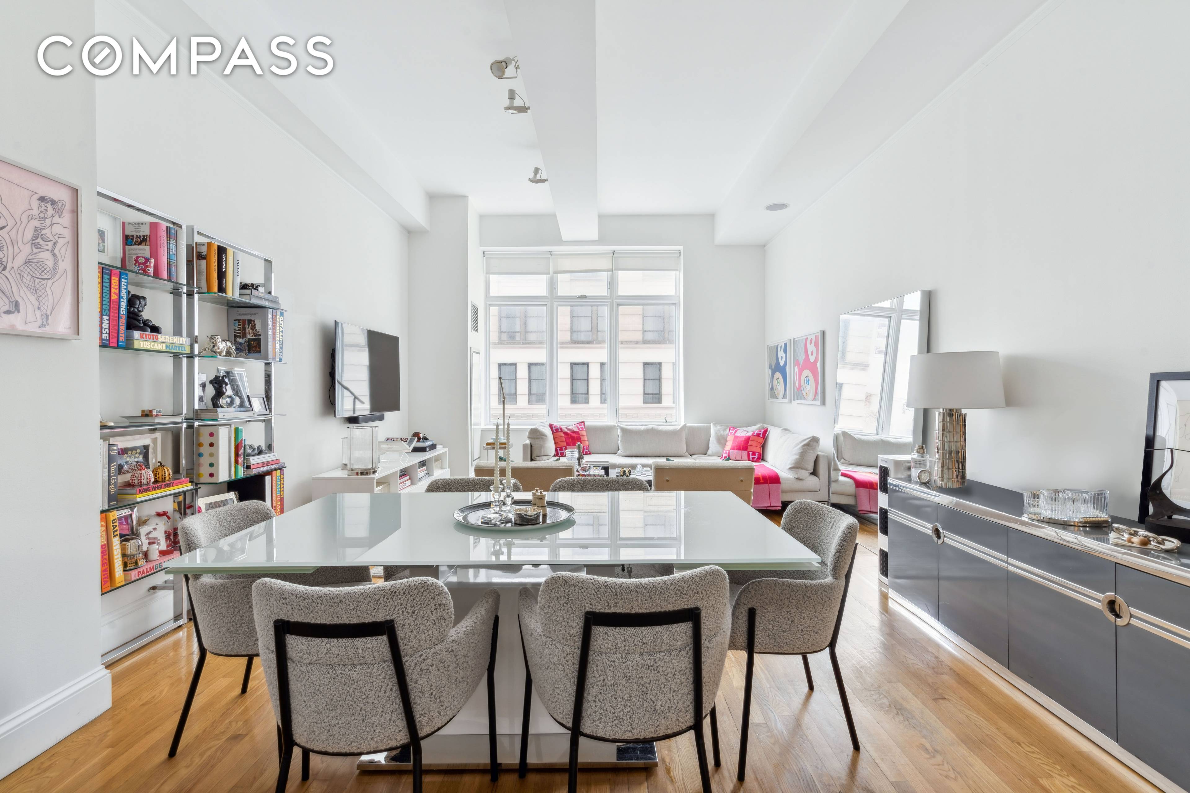Enjoy refined loft living in a beautifully designed, full service prewar Soho building.