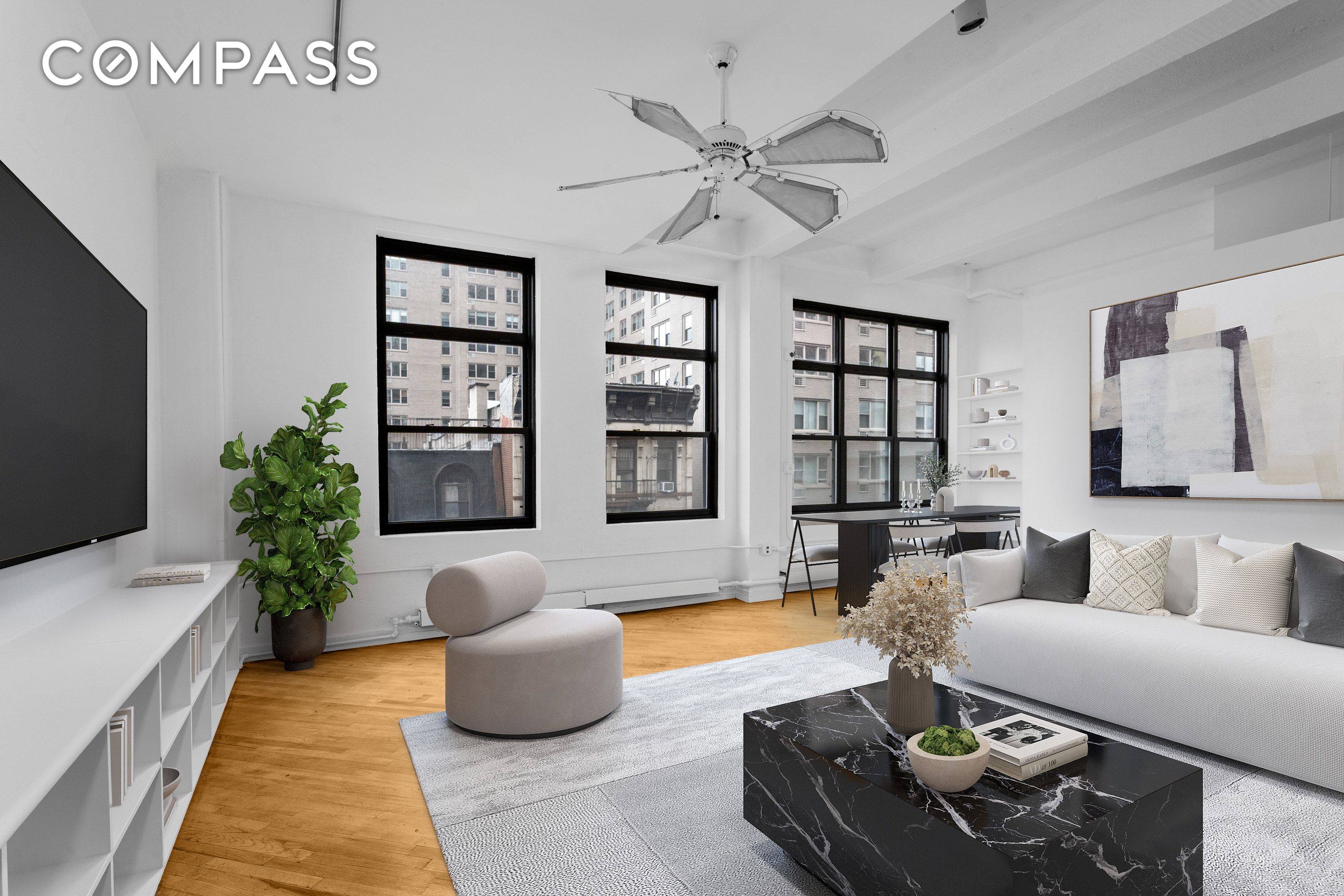 Sunny Loft in the Heart of Chelsea A Rare Offering at the Historic Jensen Lewis Building.