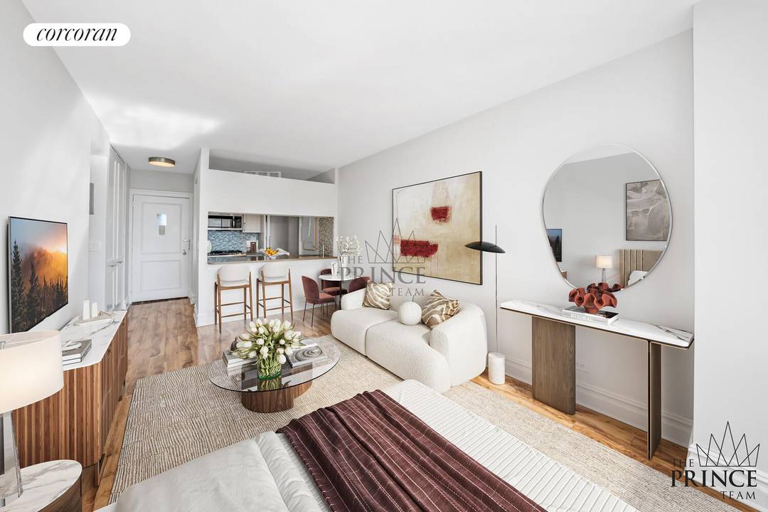 Bathed in brilliant southern light, this elegant loft studio showcases sweeping water, skyline, and bridge views that embody the best of downtown living.