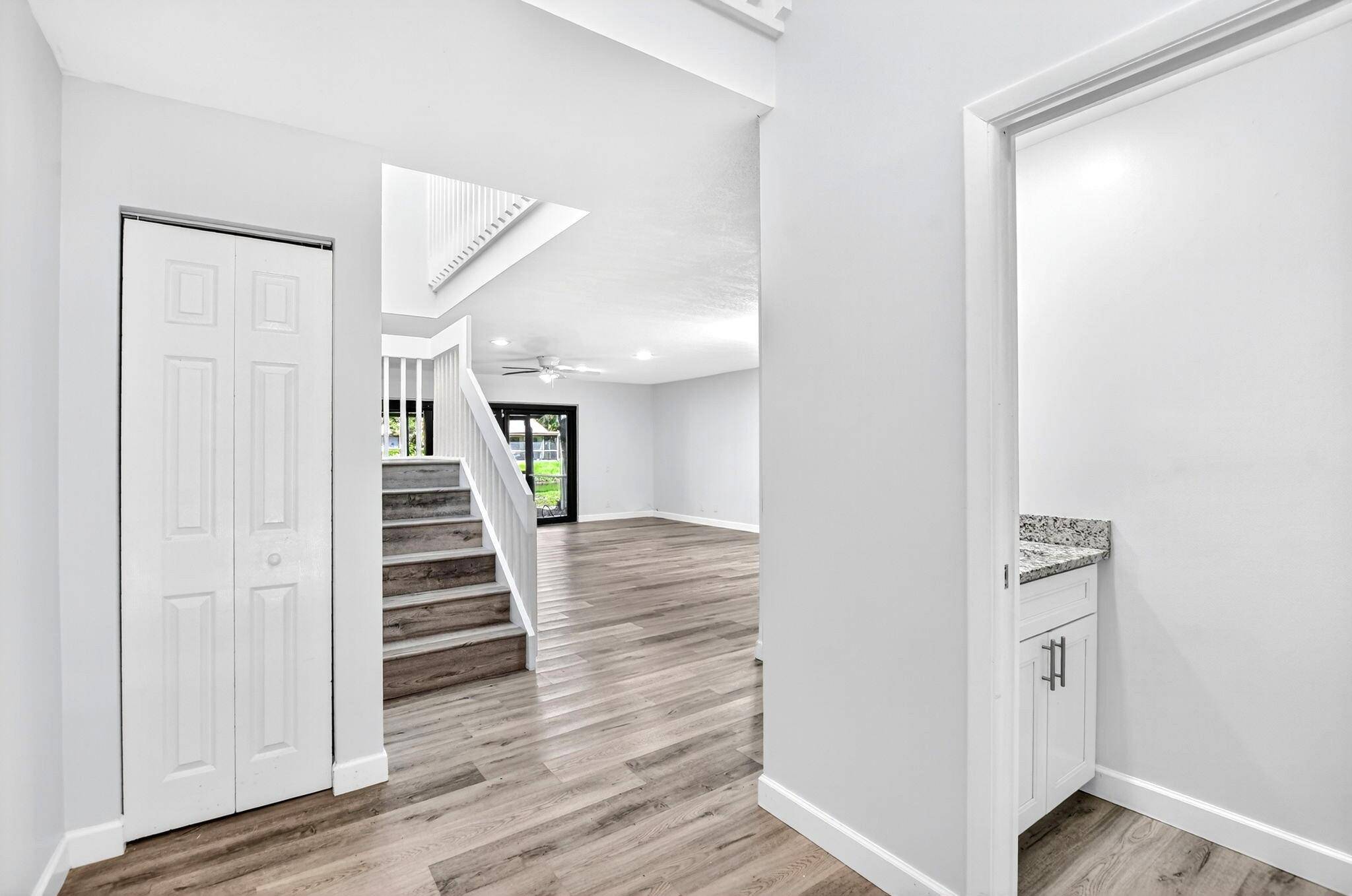 3 bedroom, 2. 5 bath corner townhome with water views.