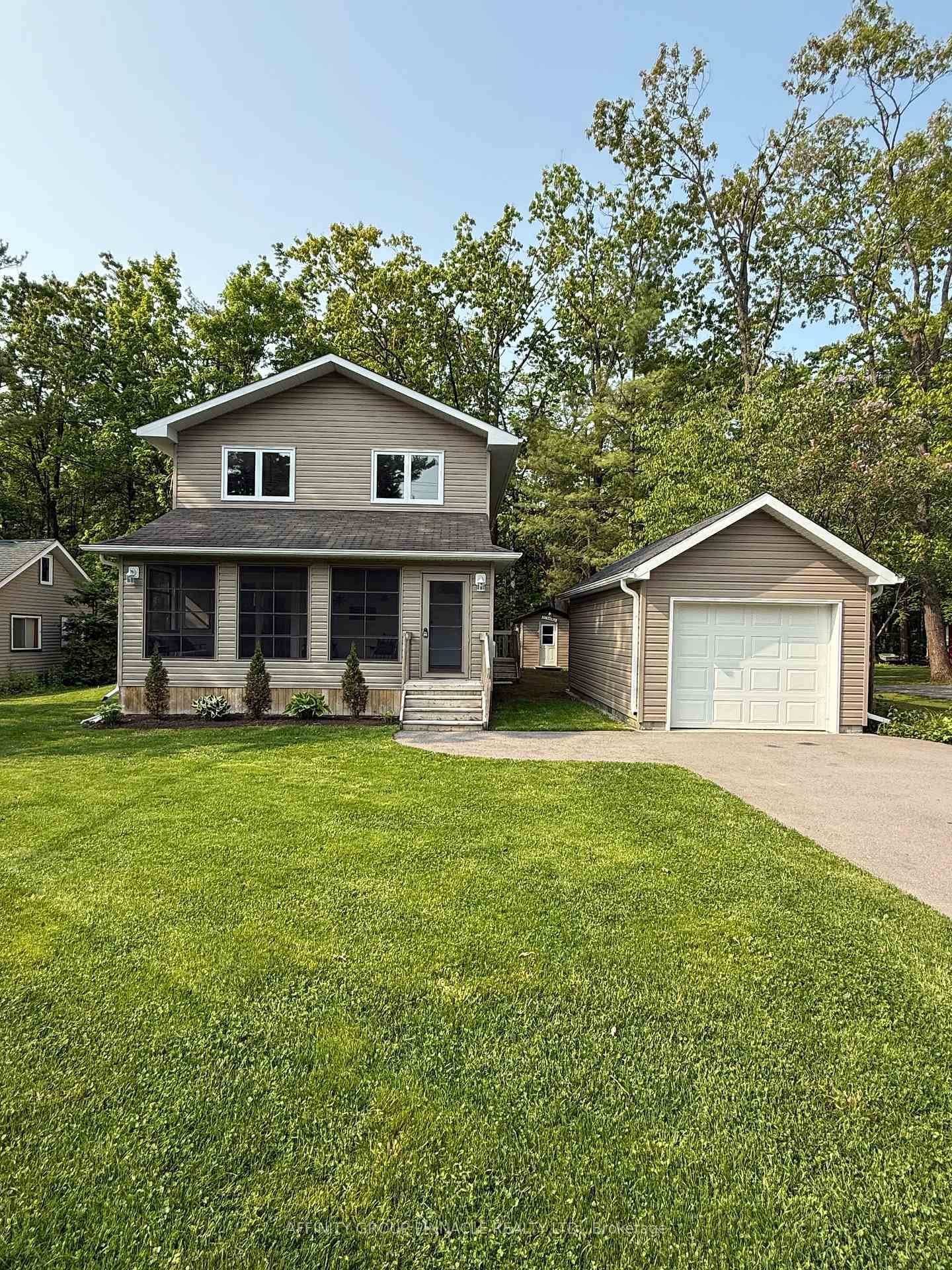 Built in 2010 this 4 season home cottage is just steps from Sturgeon Lake and has its own private dock great for swimming, and a small boat or canoe.