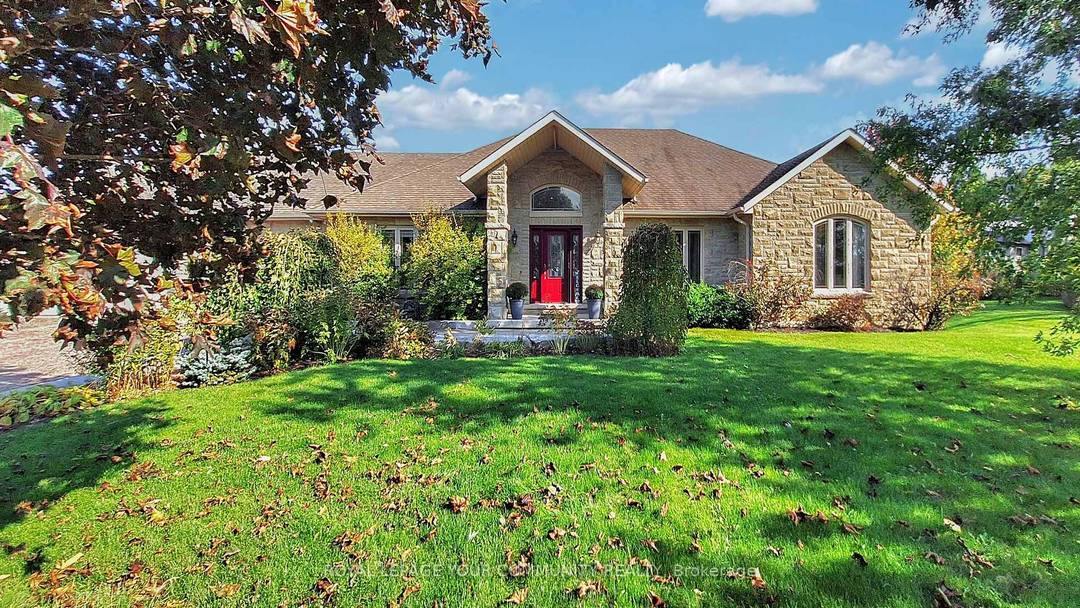 A long, private driveway leads you through picturesque rolling land, past two spring fed ponds, a children's playground and a full soccer field, arriving at a truly magnificent country estate.