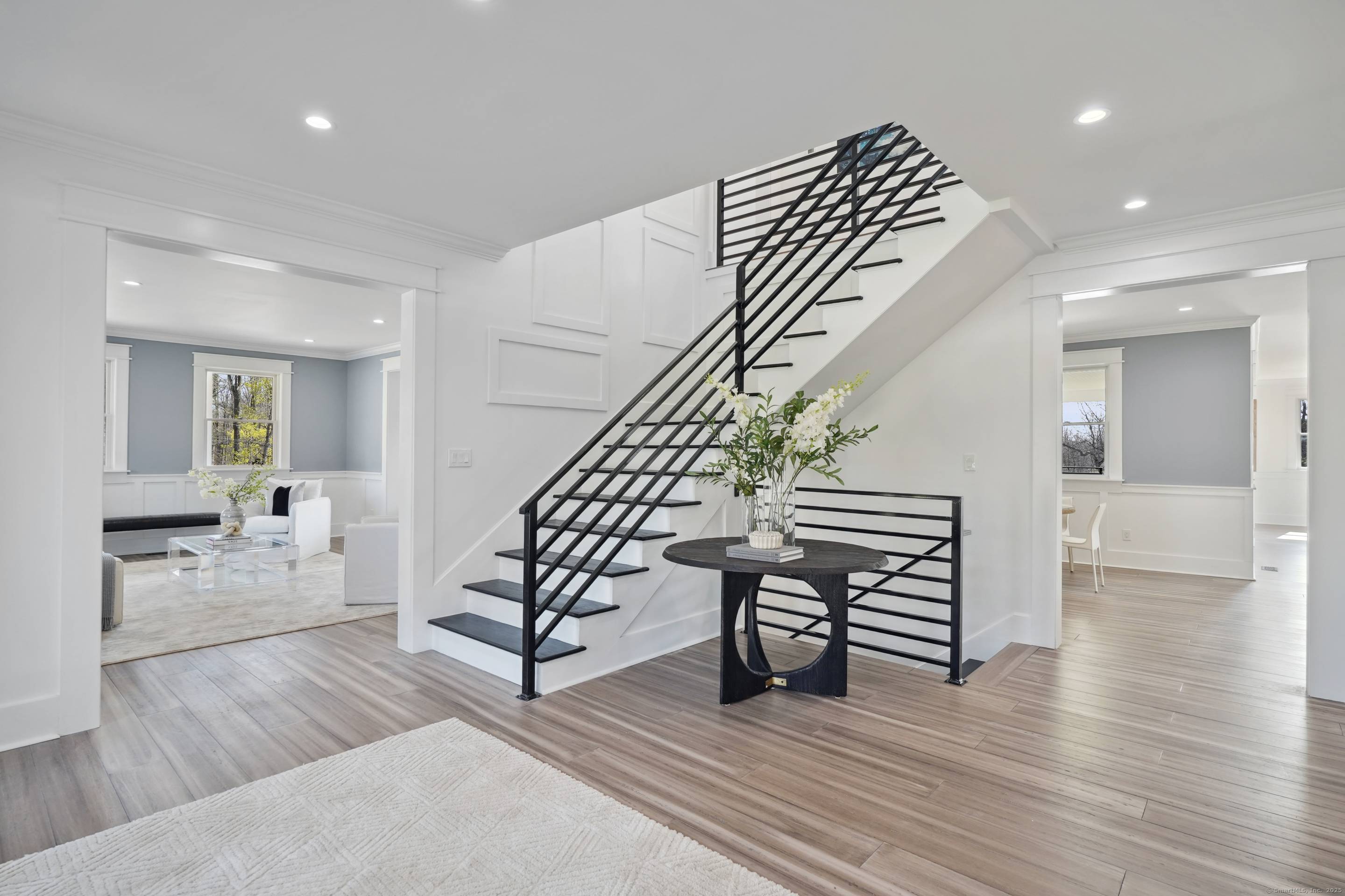 NEW PRICE DECREASE ! Exceptional Custom Designed Contemporary Colonial Farmhouse Style Estate in South Wilton.