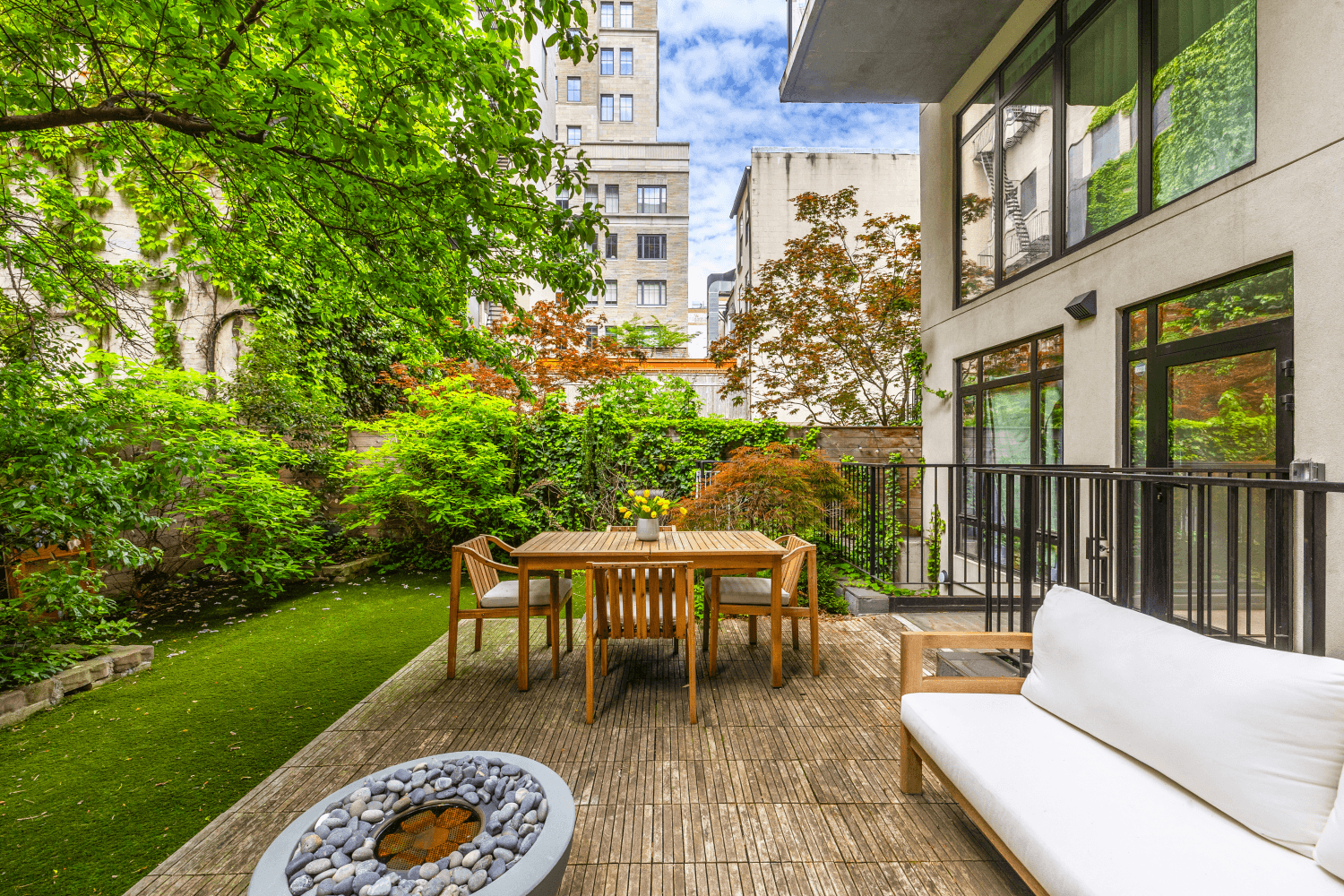 Welcome to Unit 1 at 318 East 81st Street a refined, garden level duplex that seamlessly blends the elegance of Upper East Side living with the openness of modern design.