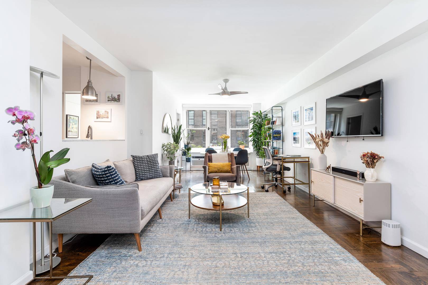 A rare opportunity to purchase a renovated and spacious two bedroom one bathroom home with bright, southern exposure in the heart of Greenwich Village !