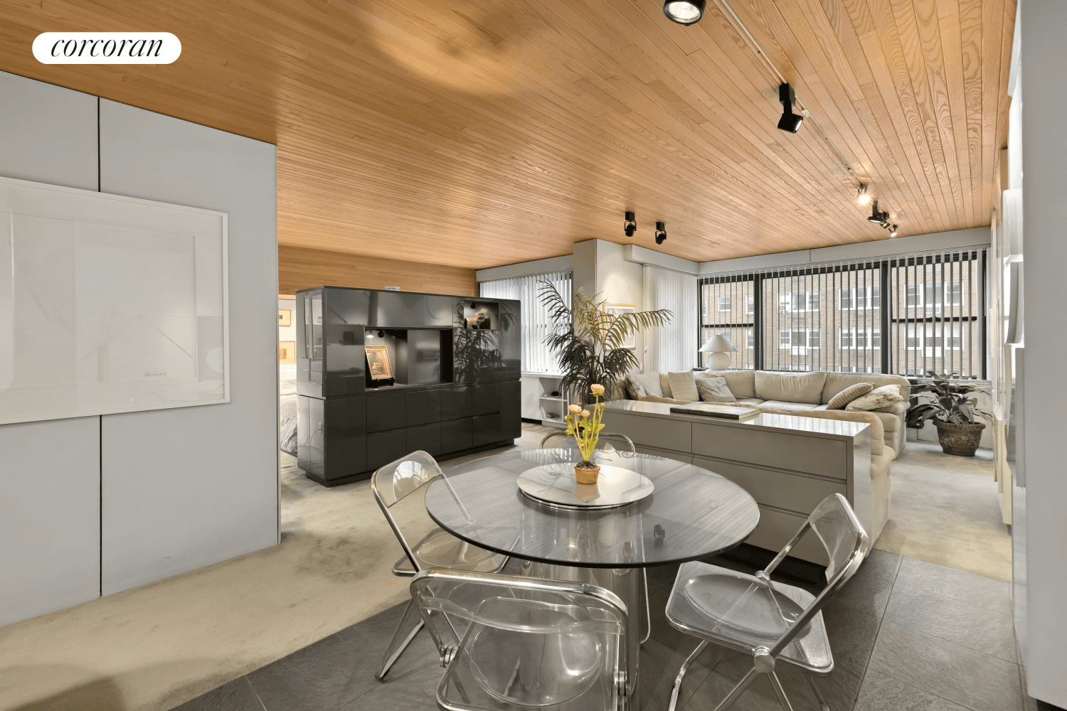 Welcome home to this modern, sleek and light filled corner co op apartment.