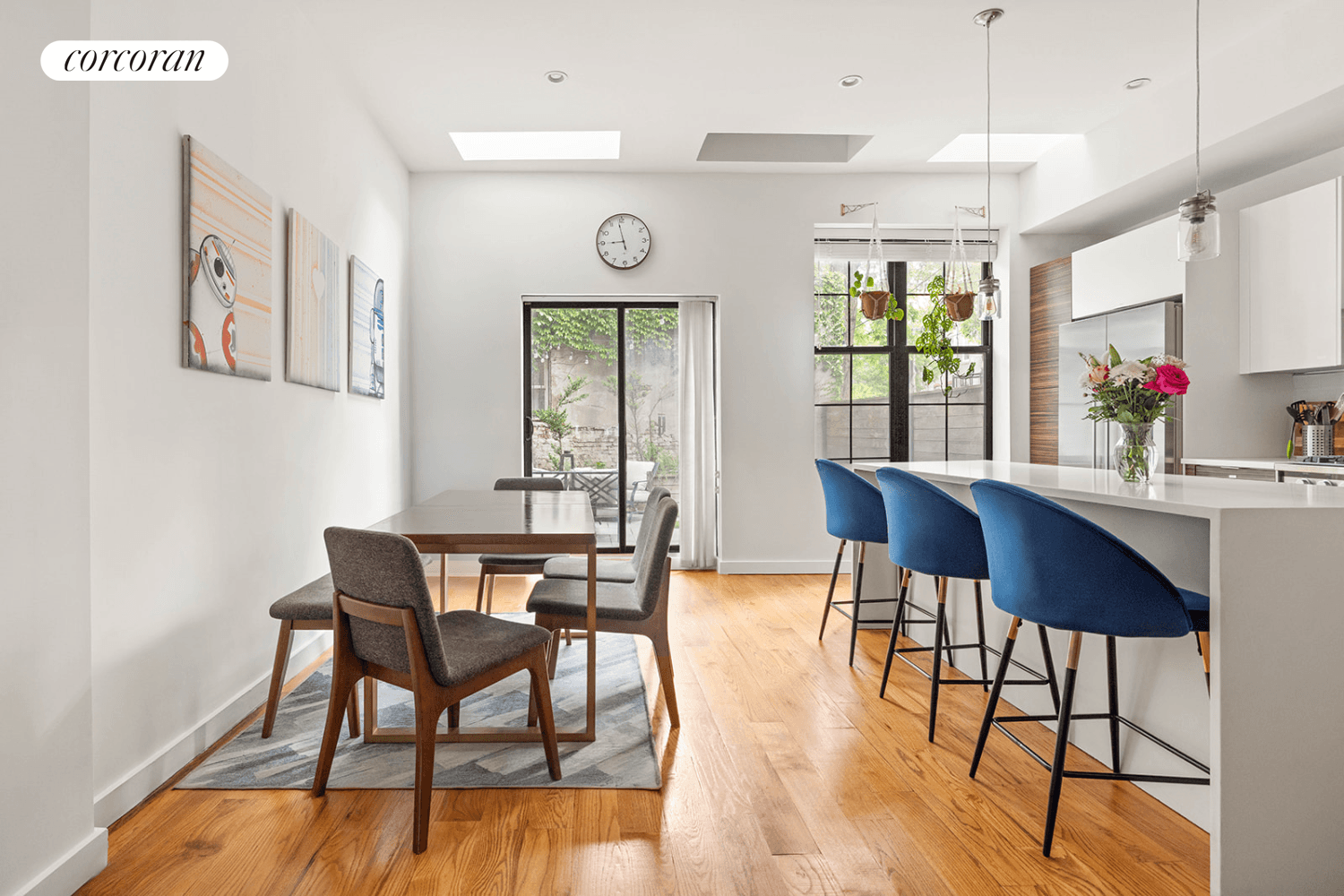 Oversized, sunlit, and impeccably designed, this 1, 502 square foot duplex condo in the heart of Bushwick blends lofty character with modern finishes and a rare townhouse style layout.