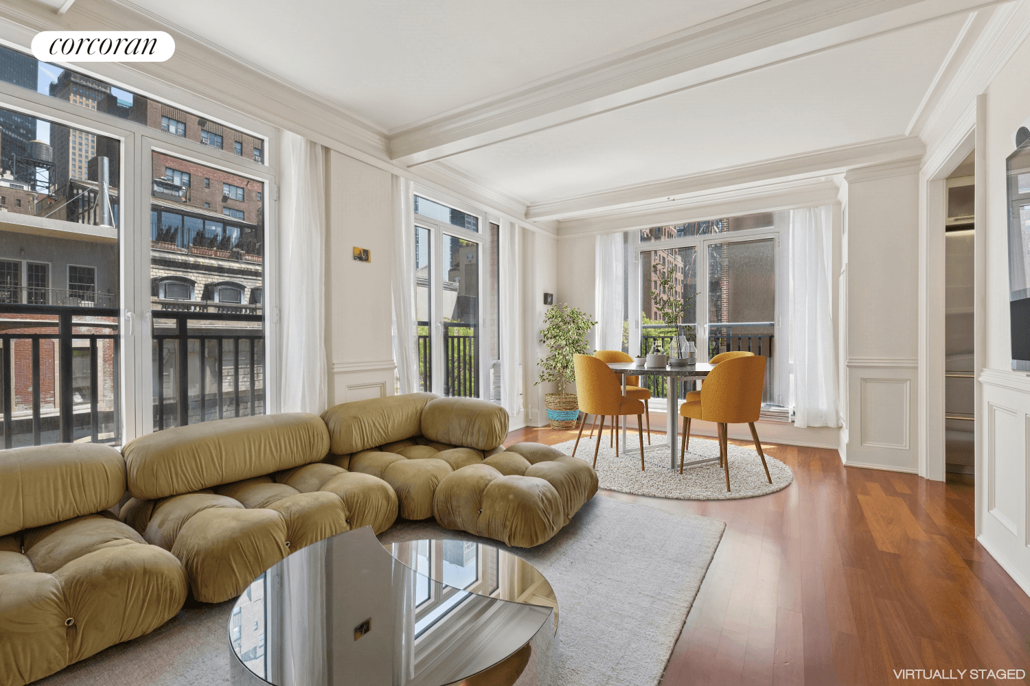 Discover the ideal blend of modern luxury and historical elegance in this spacious one bedroom residence, at 45 Park Avenue Condominium.