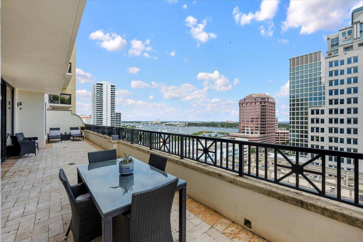 Experience breathtaking Intracoastal ocean views from the expansive SE NE facing 390 sqft terrace, the largest in the building.