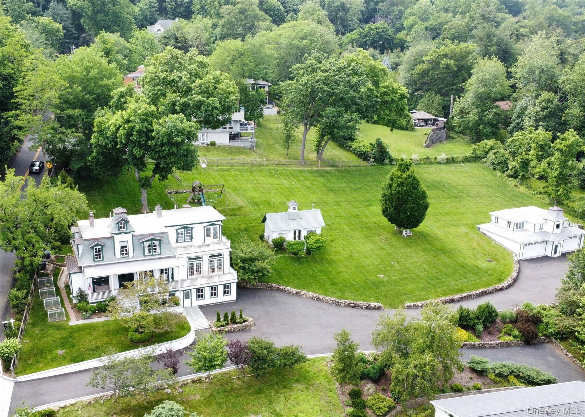 Described in The Hook magazine as Camelot on the Hudson, this Hudson River mini estate evokes the romance of a bygone era reimagined for modern living.