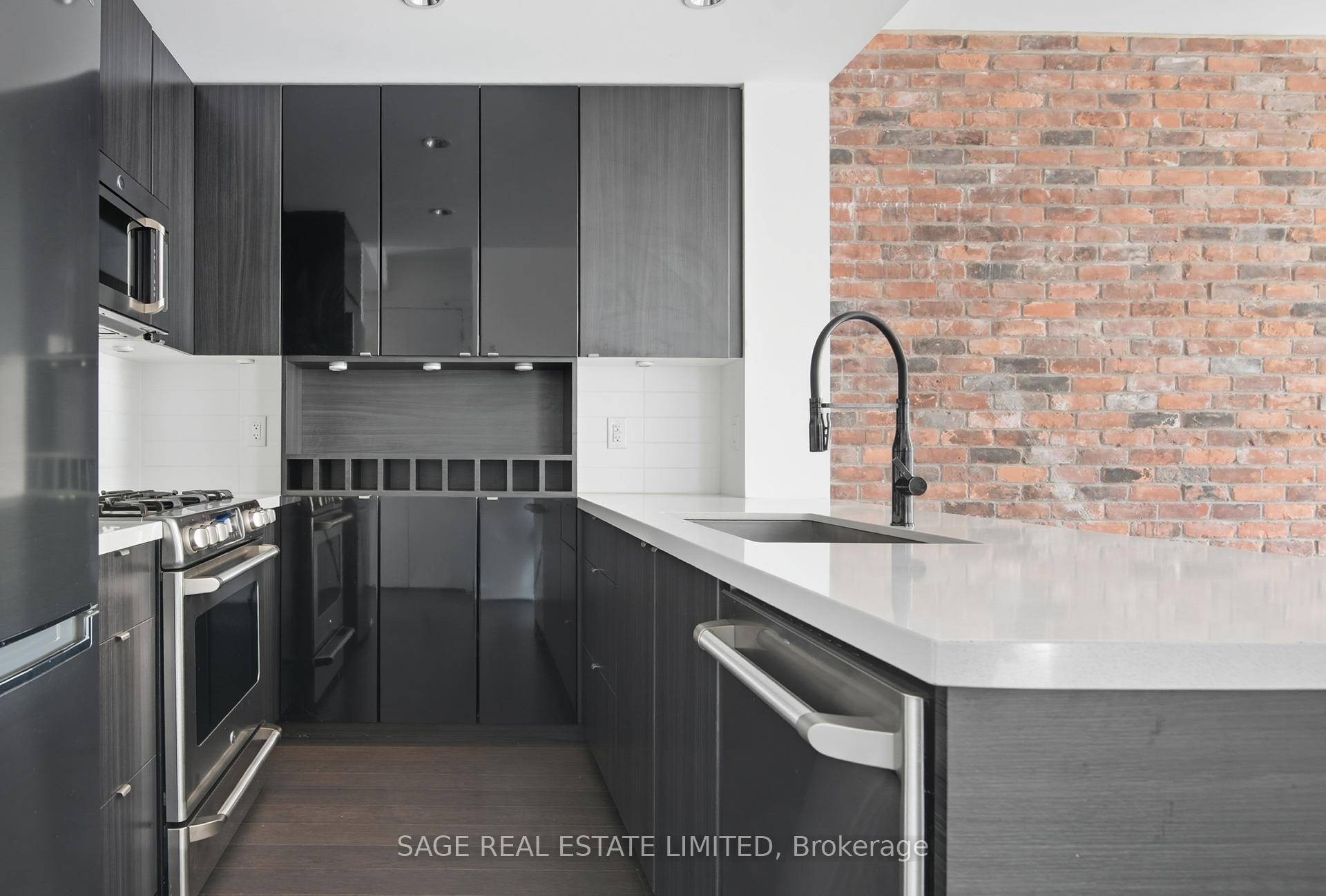 Exposed brick, sweeping south views, and a balcony made for lingering.