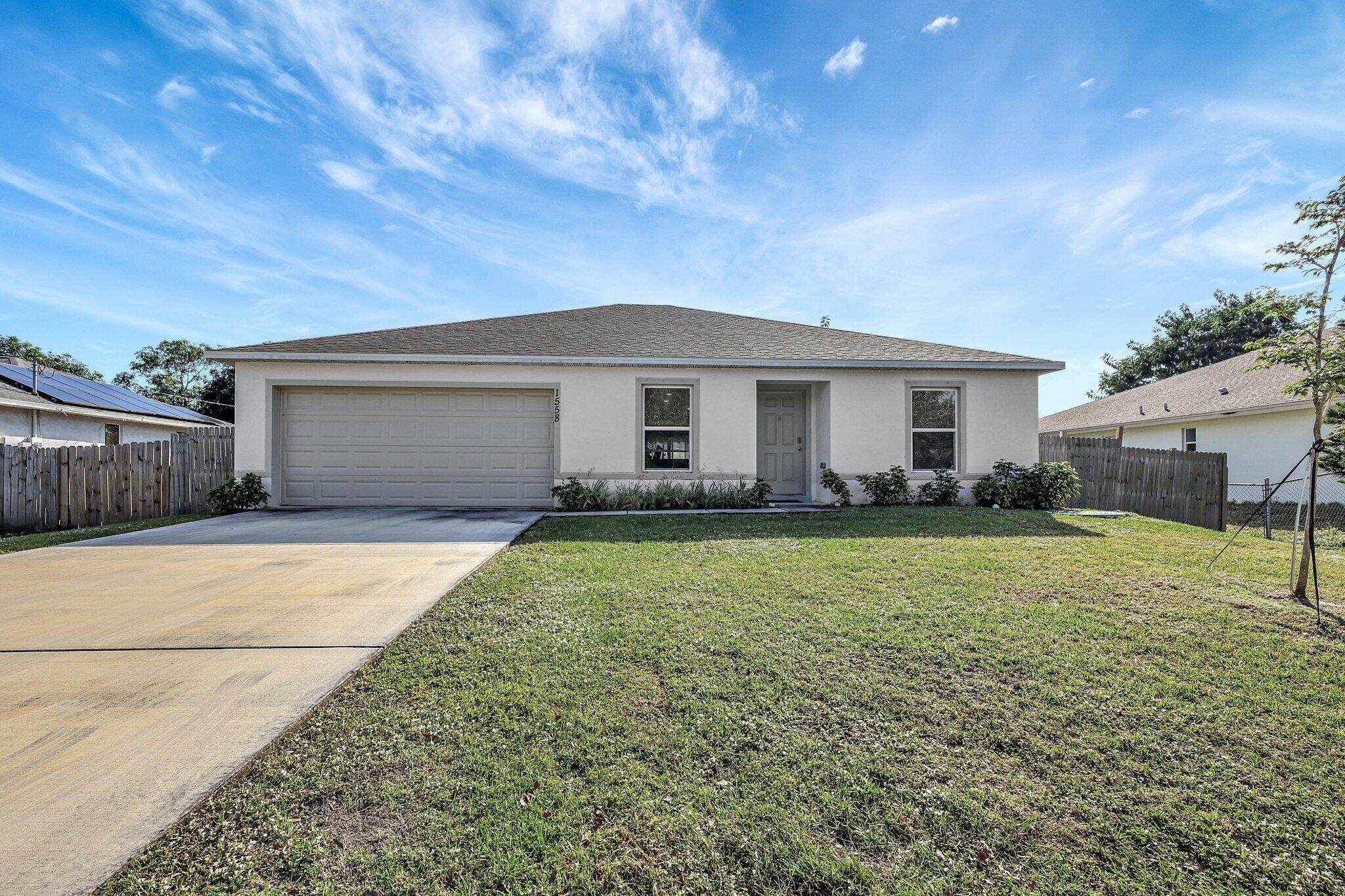 Charming 3 bedroom, 2 bathroom, 2 car garage, single family home.
