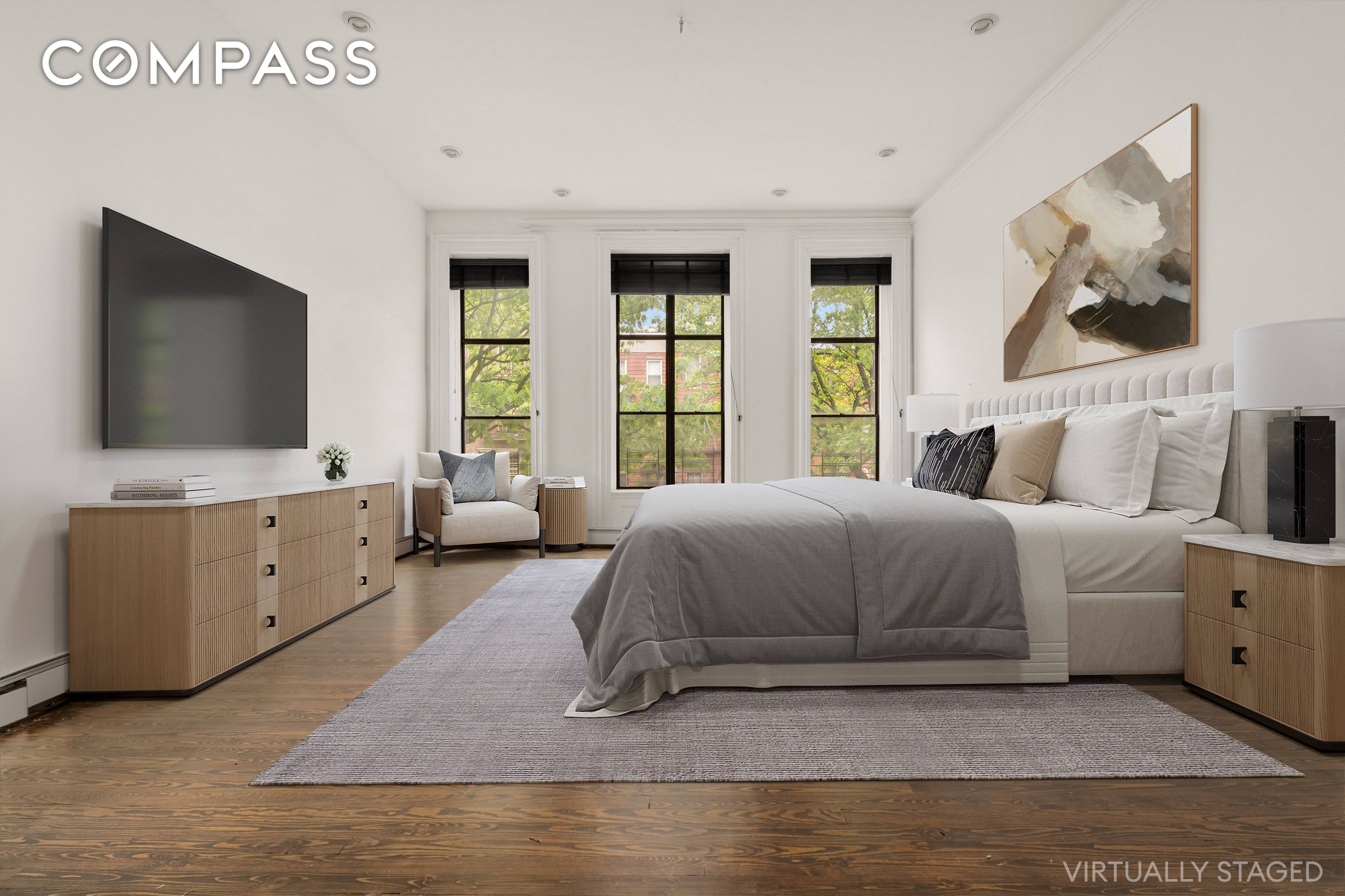 Rare Firehouse Loft For Rent in Fort Greene 3, 000 SqFt Duplex with 1, 800 SqFt Basement and Private Patio Welcome to 165 Clermont Avenue 1, a truly extraordinary 3, ...
