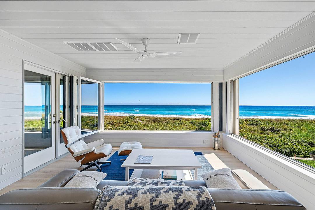 Rarely available 1, 624 square foot, two bedroom, two bath oceanfront pied a terre in a quintessential Delray Beach community.