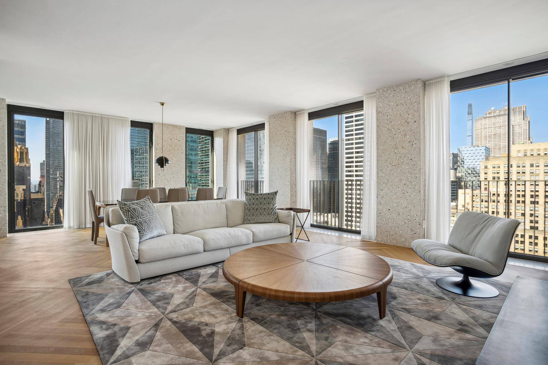 Sun flooded, high floor Condo, with an expansive layout, skyline views and over looking Bryant Park.